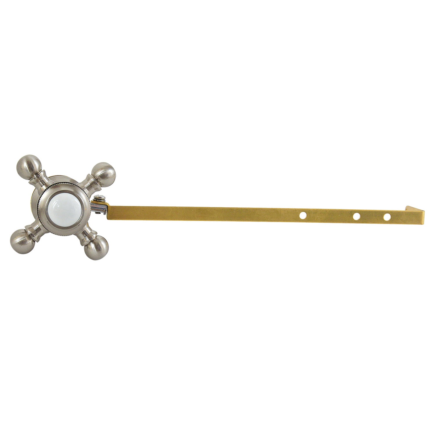 Buckingham KTBXD8 Universal Front/Side Mount Toilet Tank Lever in Brushed Nickel - Durable Replacement for Bathroom Toilet Repair & Upgrade