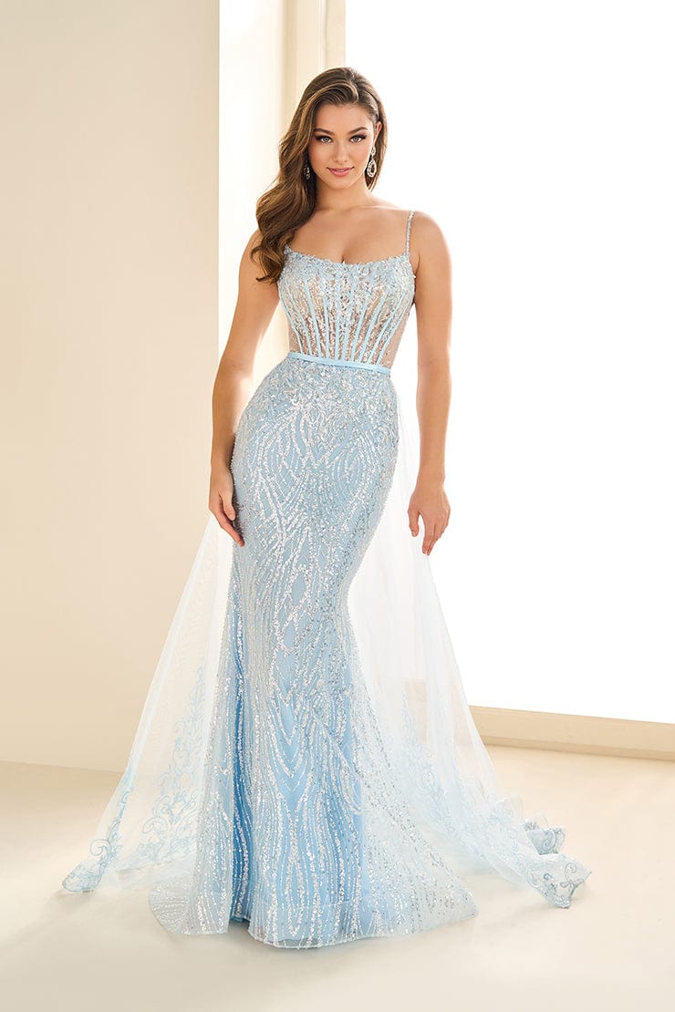 Ellie Wilde EW36075 Women's Formal Evening Gown - Elegant Long Prom Dress for Weddings, Parties & Special Occasions