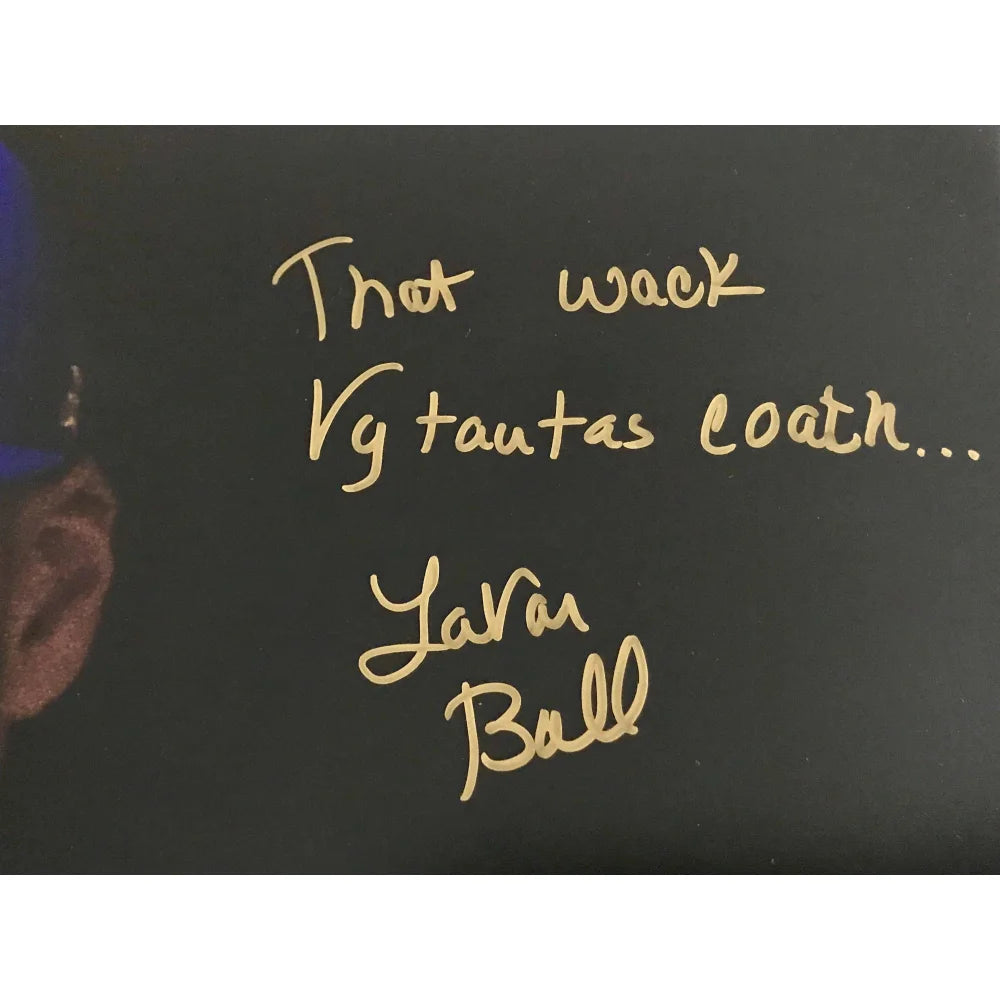 Lavar Ball Hand Signed 16x20 Photo with Inscription #D/65 COA Autograph - Authentic Collectible Basketball Memorabilia for Fans & Sports Enthusiasts