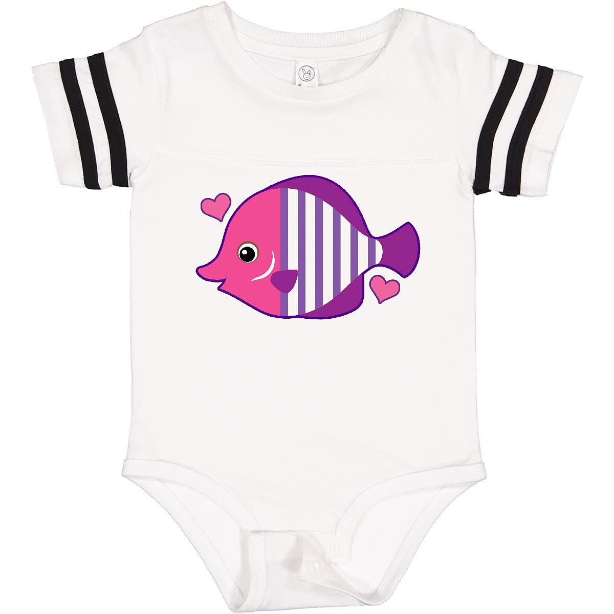 Inktastic Cute Tropical Fish Beach Vacation Baby Bodysuit - Soft Cotton Onesie for Infants & Toddlers - Perfect for Summer Outings, Beach Trips & Family Vacations