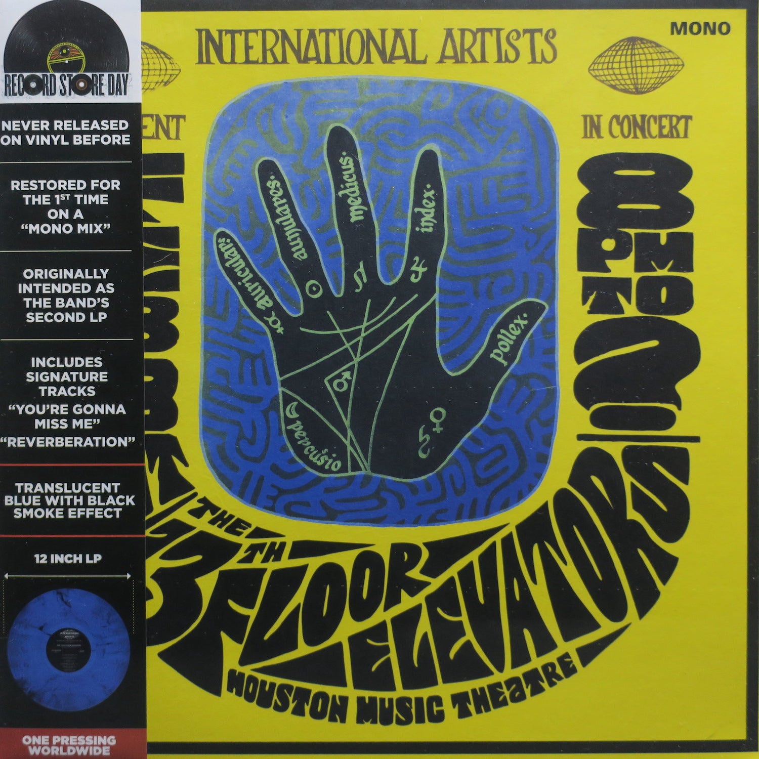 13TH FLOOR ELEVATORS 'Houston Music Theatre, Live 1967' Limited Edition Vinyl LP Record - RSD 2025 Exclusive - Perfect for Vintage Music Collectors & Rock Enthusiasts