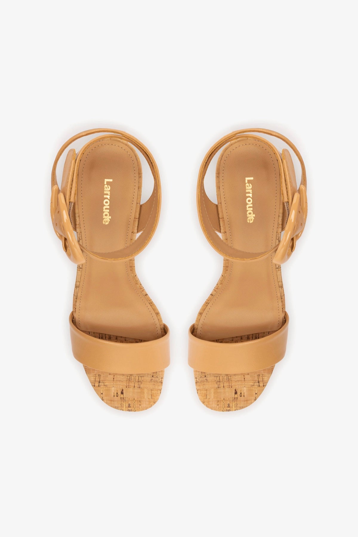 Dolly Verona Low Sandal Women's Tan Leather Cork Wedge Sandals - Comfortable Casual Summer Shoes for Beach, Vacation & Daily Wear