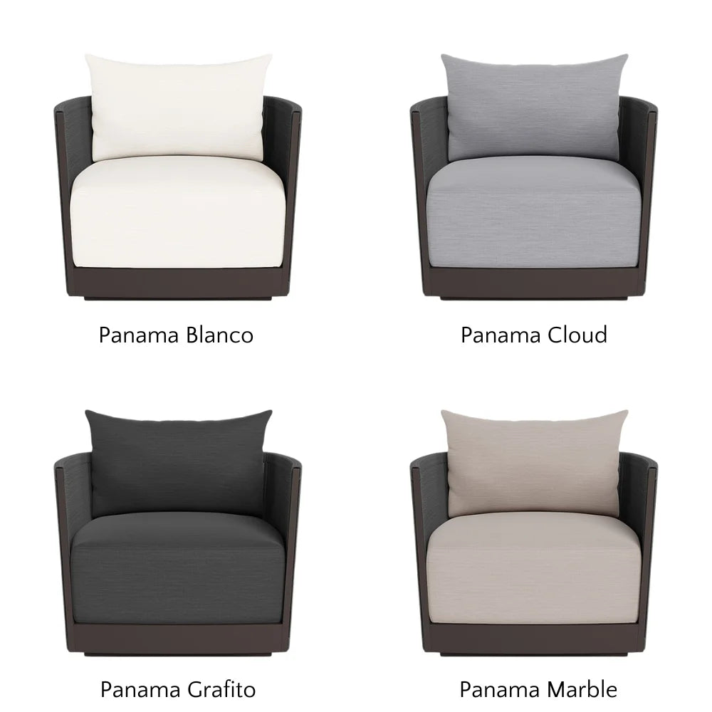 Antigua Outdoor Swivel Lounge Chair - 360 Degree Rotating Patio Furniture with Weather-Resistant Cushion, Perfect for Poolside, Garden, and Backyard Relaxation