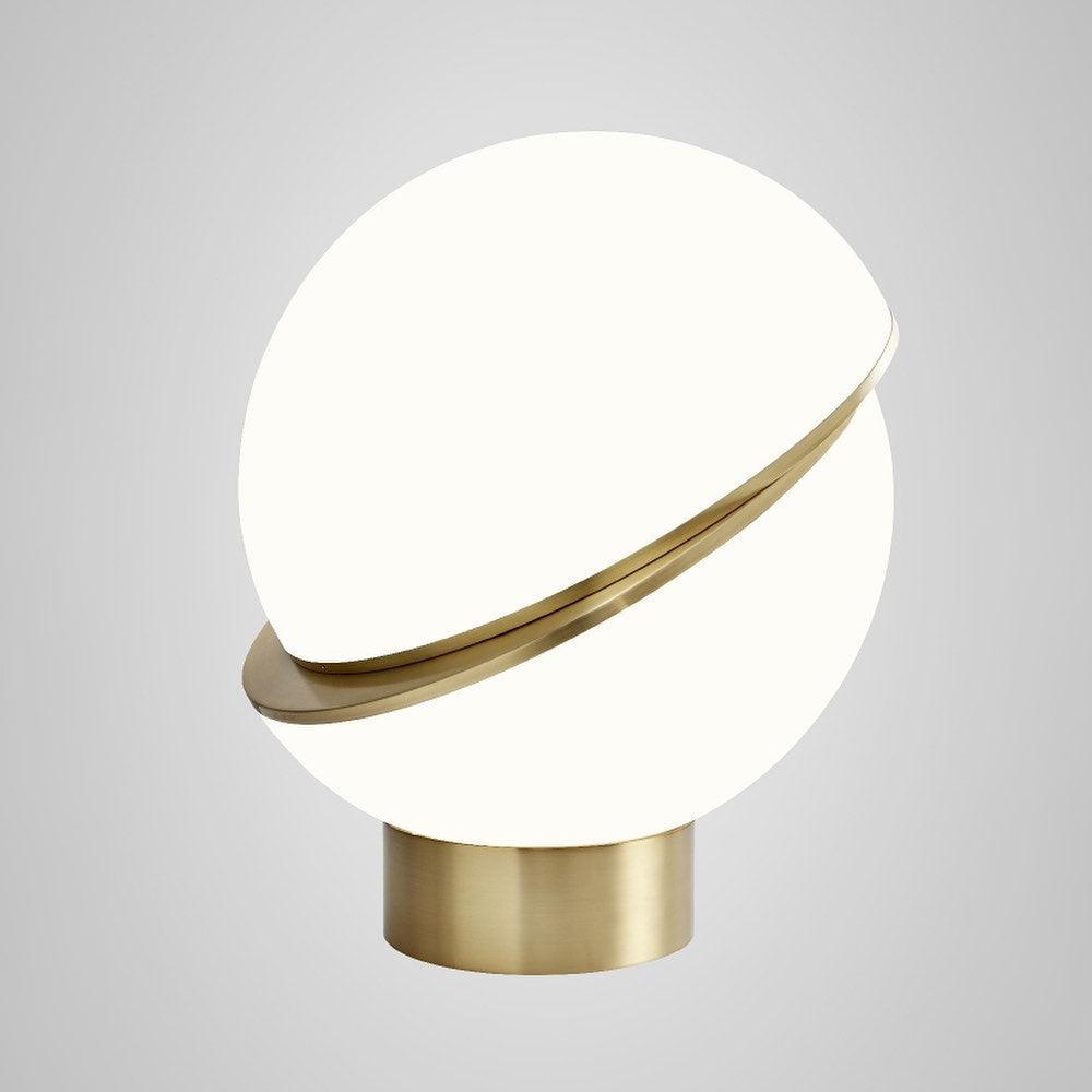 Modern Crescent Table Lamp - Adjustable LED Night Light for Bedroom, Living Room & Office - Warm White & Cool White Dimmable Lighting for Reading, Relaxing & Decor