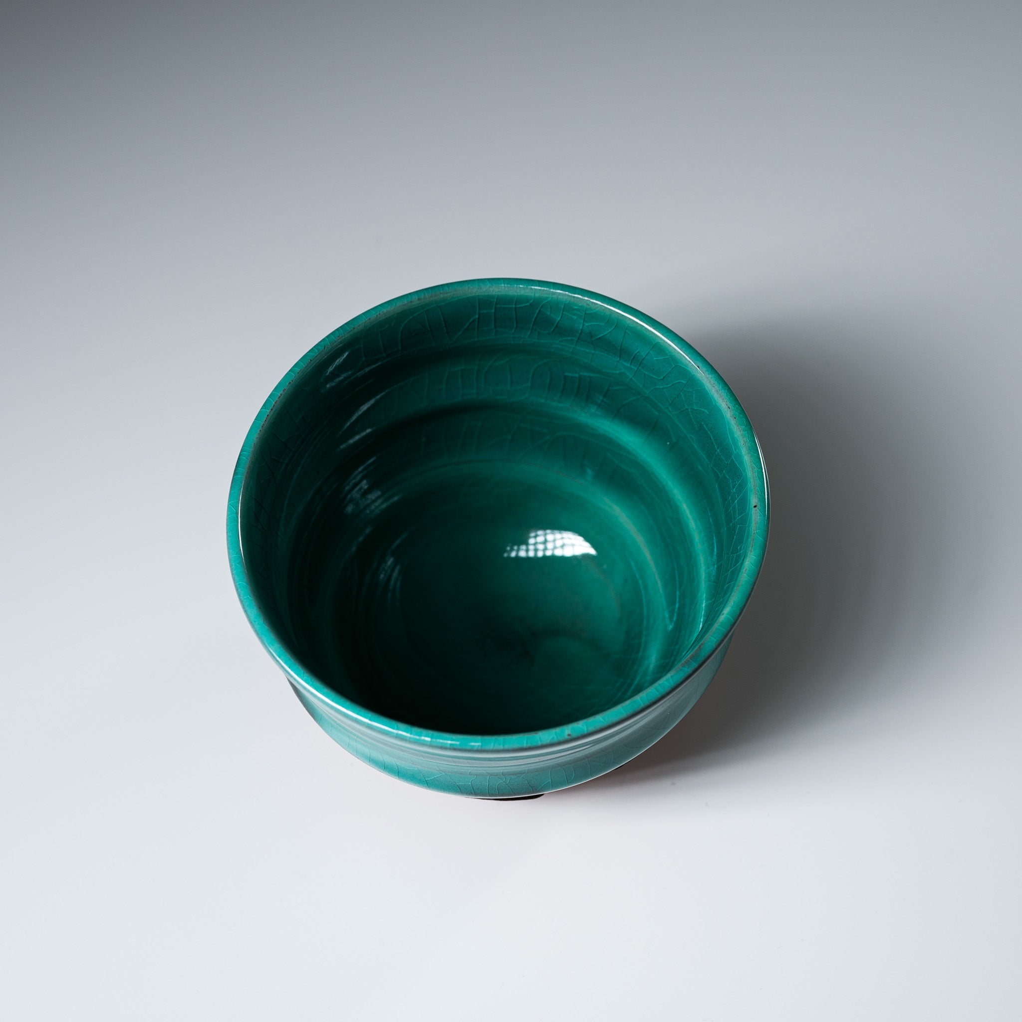 NINSHU Japanese Tea Cup & Dessert Bowl - Hana Roku Shou (花緑青) Ceramic Set for Matcha, Coffee, Ice Cream & Dessert Serving