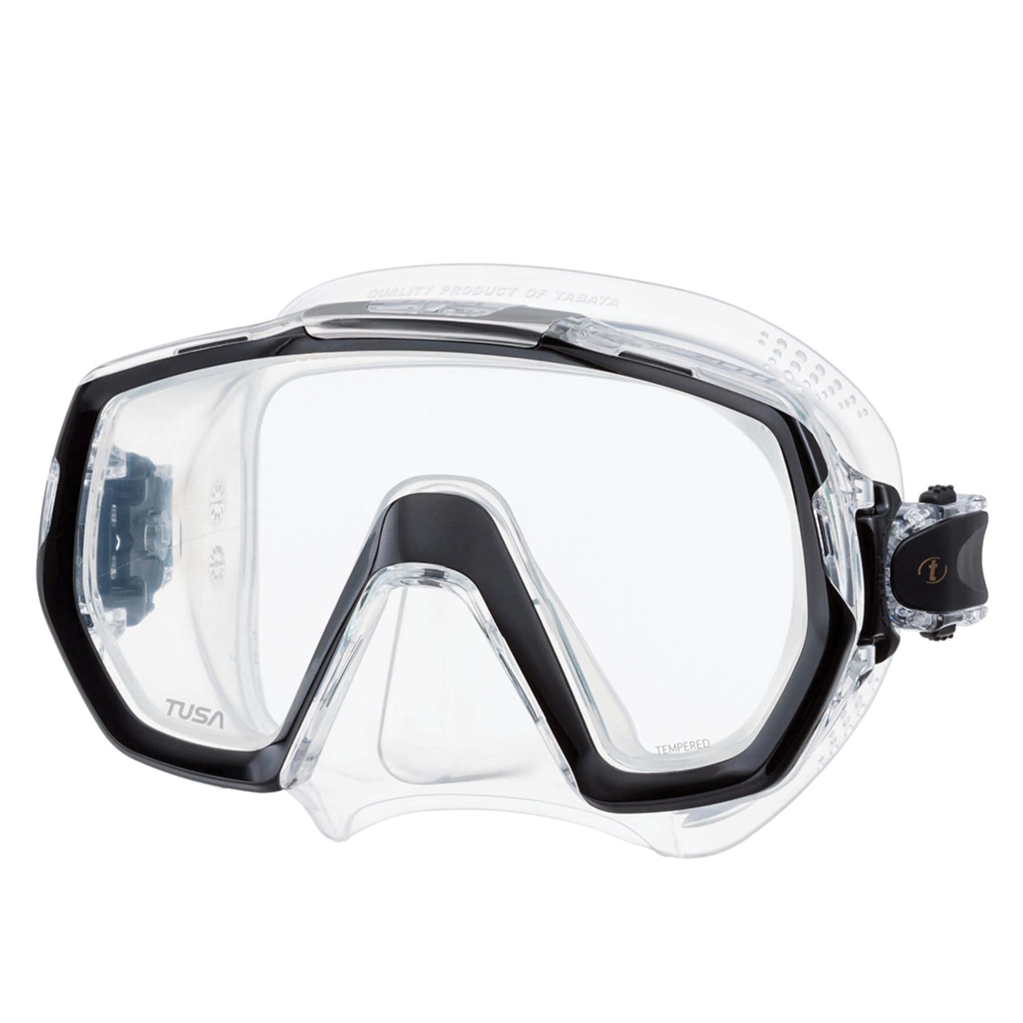 TUSA M-1003 Freedom Elite Scuba Diving Mask - Premium Low Volume Snorkeling & Scuba Mask with Tempered Glass Lens for Clear Underwater Vision | Perfect for Ocean Diving, Snorkeling & Spearfishing Adventures