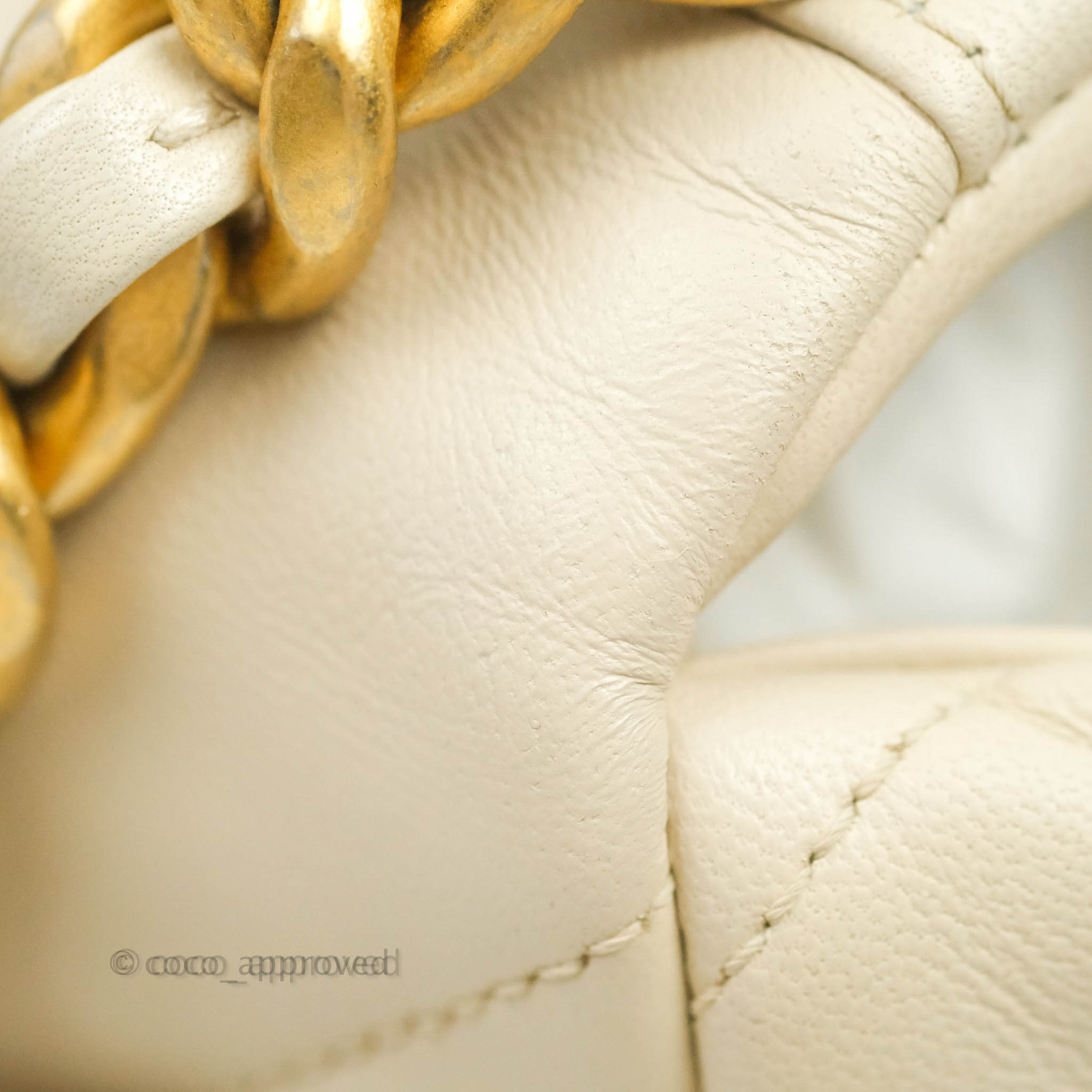 Chanel 19 Medium Flap Bag in Beige Cream Goatskin Leather with Mixed Hardware - Luxury Designer Handbag for Women, Perfect for Work, Travel and Special Occasions