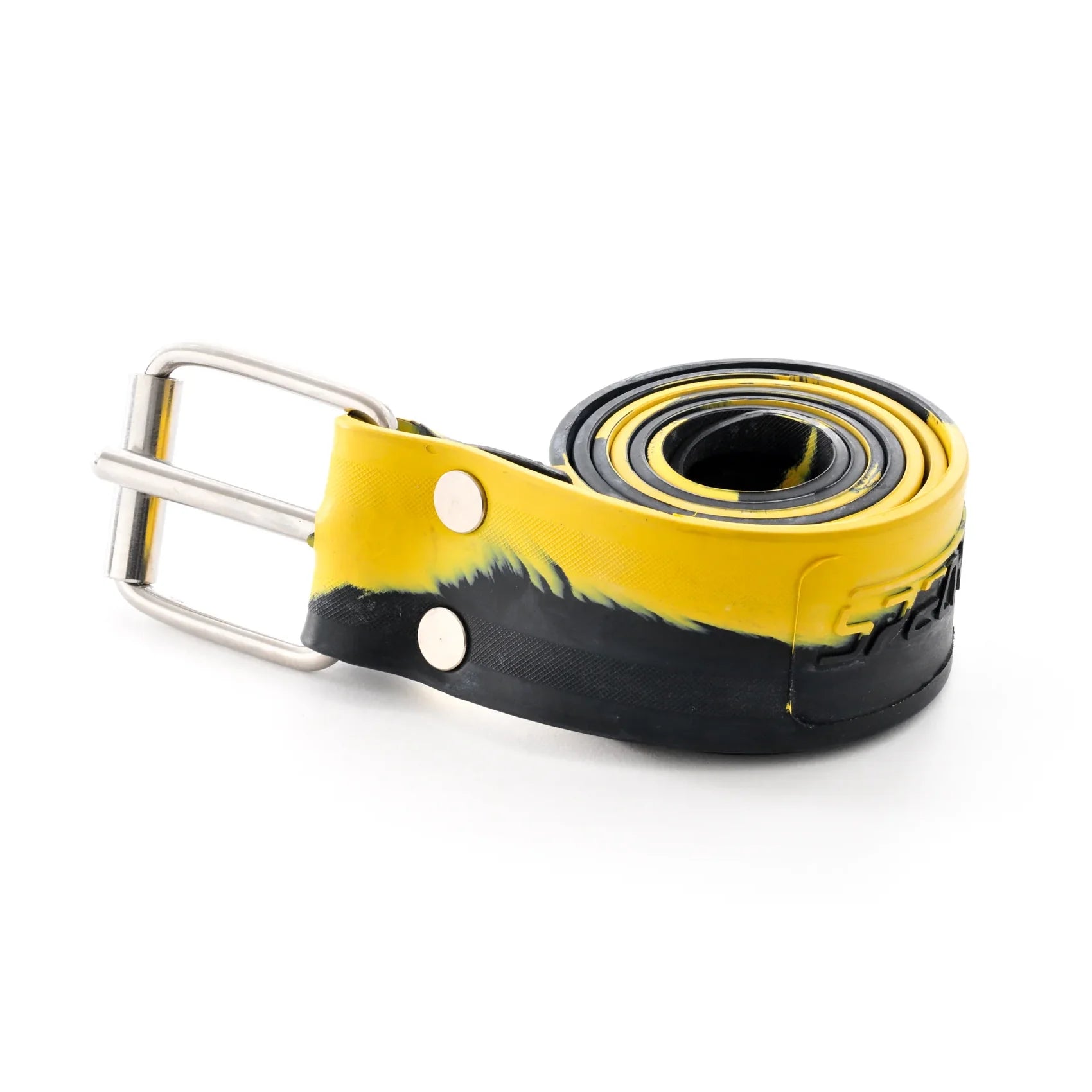 Spear Pro 4mm Marseilles Weight Belt for Scuba Diving - Black & Yellow Neoprene Dive Belt for Freediving, Snorkeling & Spearfishing - Adjustable Waist Support for Underwater Sports