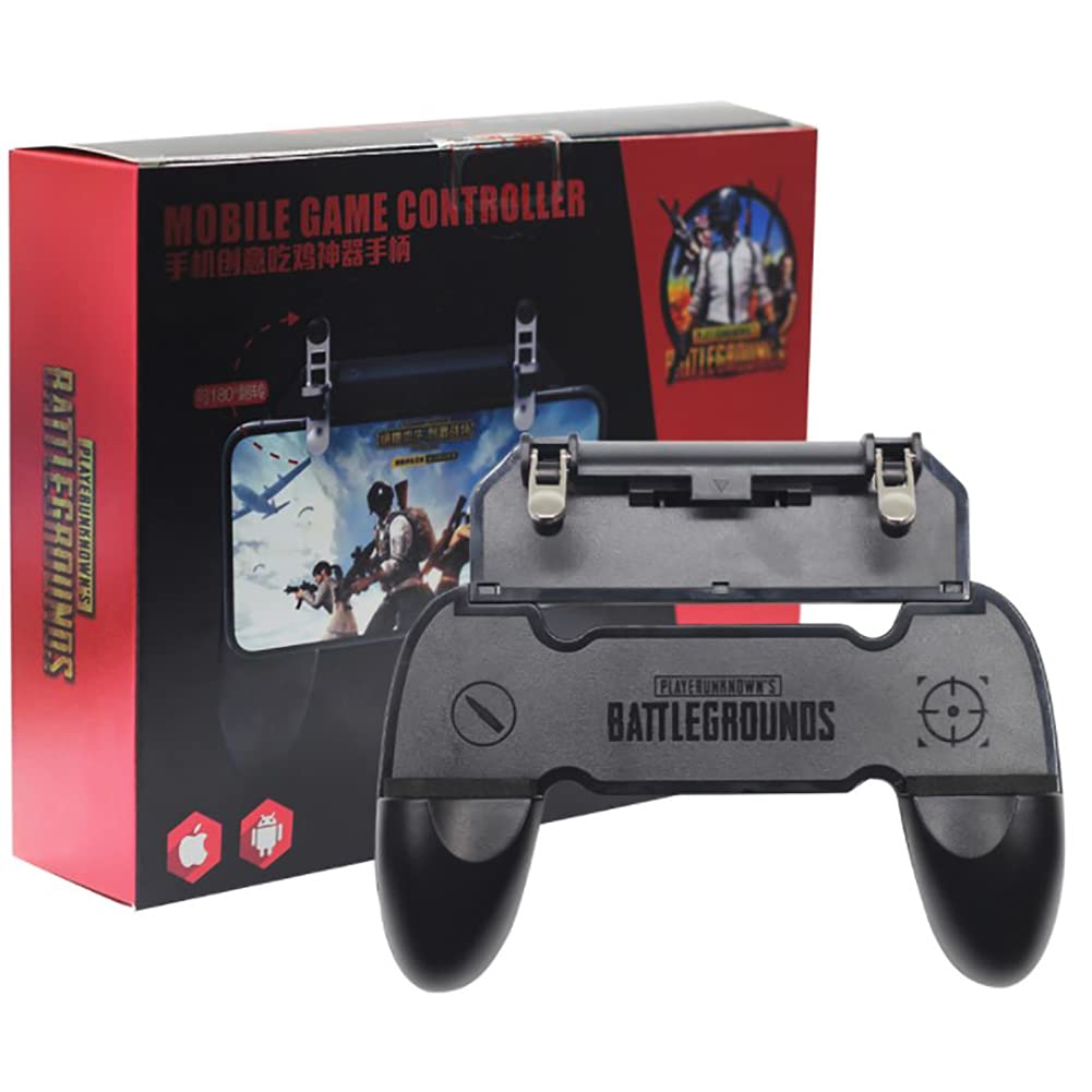 Wireless W10 Mobile Phone Game Controller - Ergonomic Joystick with Fire Triggers for Android/iOS Gaming | Perfect for PUBG, Fortnite & Call of Duty Mobile