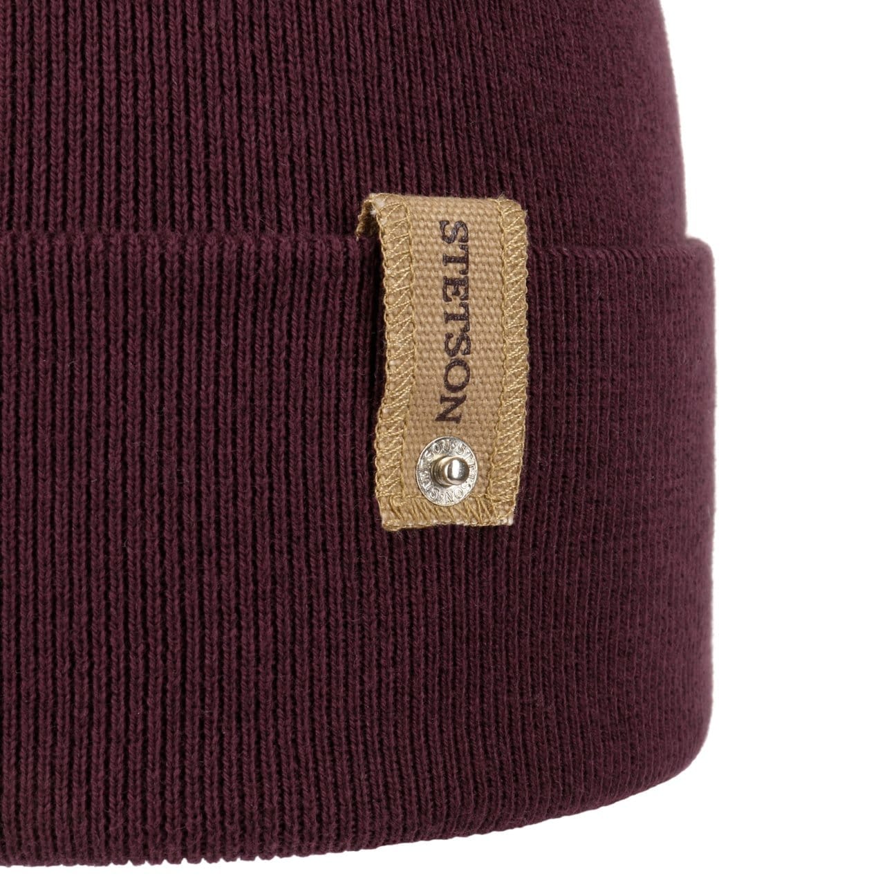 Stetson Organic Cotton Merino Wool Beanie with Foldable Cuff - Warm Winter Hat for Men & Women - Perfect for Skiing, Hiking, and Cold Weather Activities
