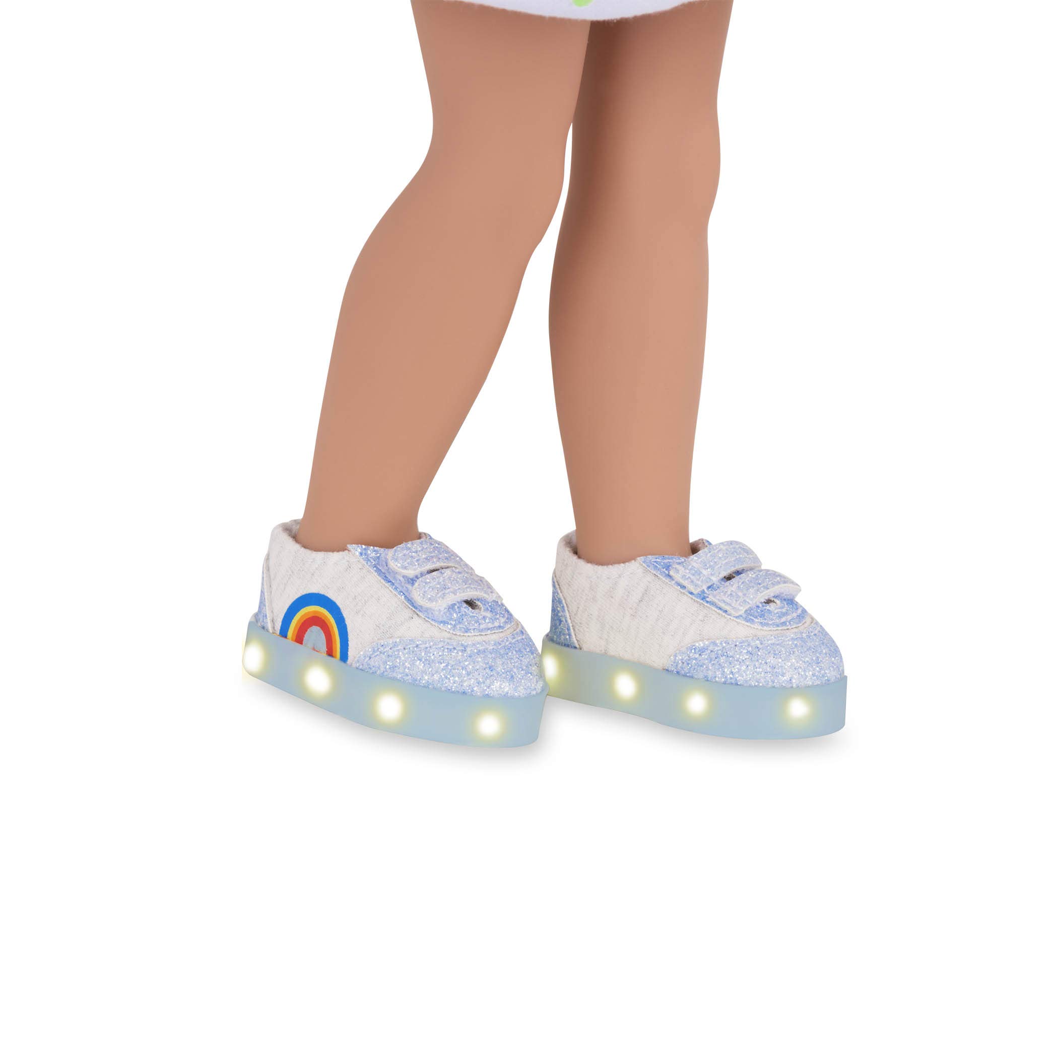 LIGHT-UP COLOUR BLOCK SHOES - 炫彩夜光运动鞋，儿童成人时尚潮鞋，跑步健身派对必备