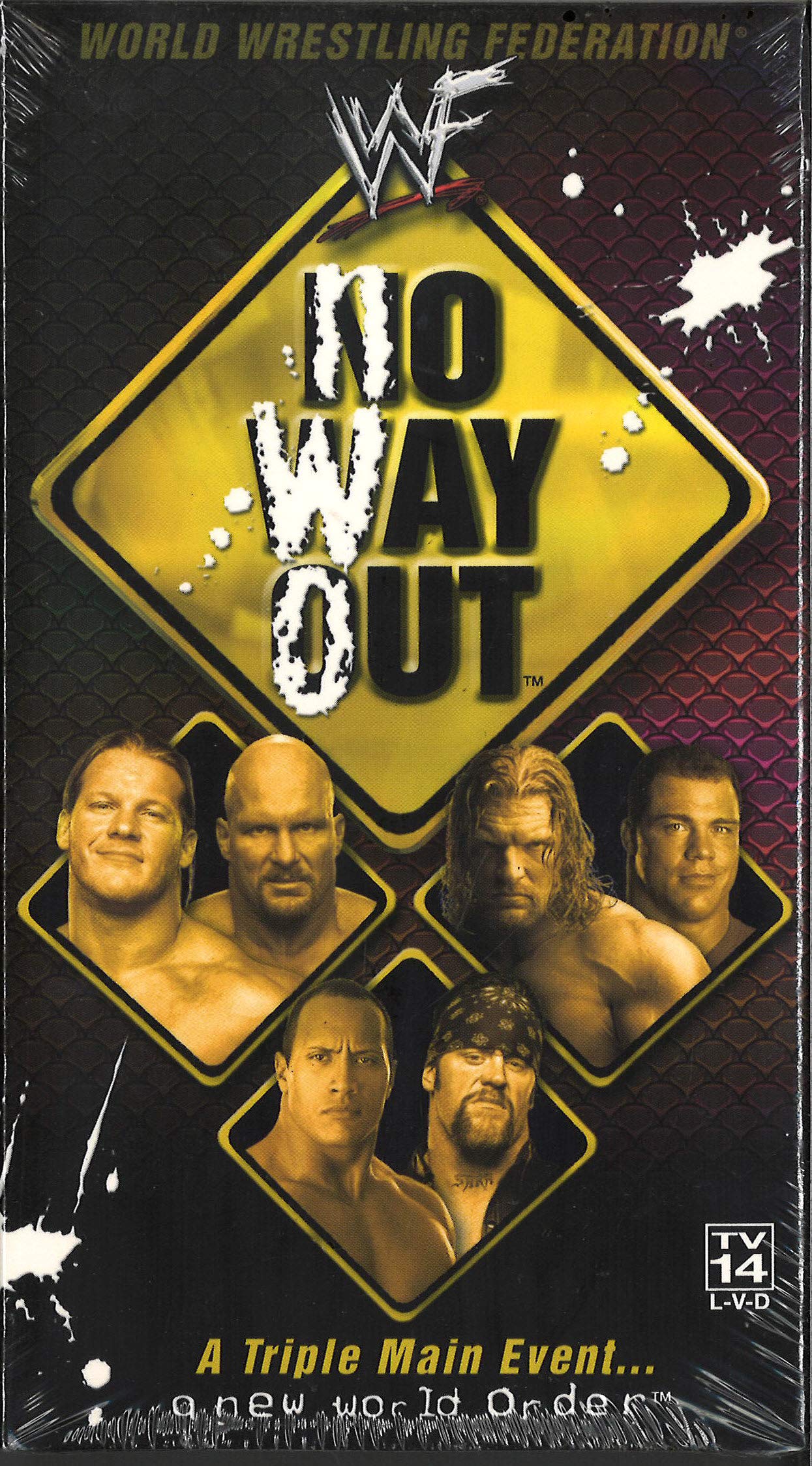 WWF No Way Out 2002 Wrestling Event VHS Tape - Classic WWE PPV Collectible for Wrestling Fans & Nostalgic Viewing
