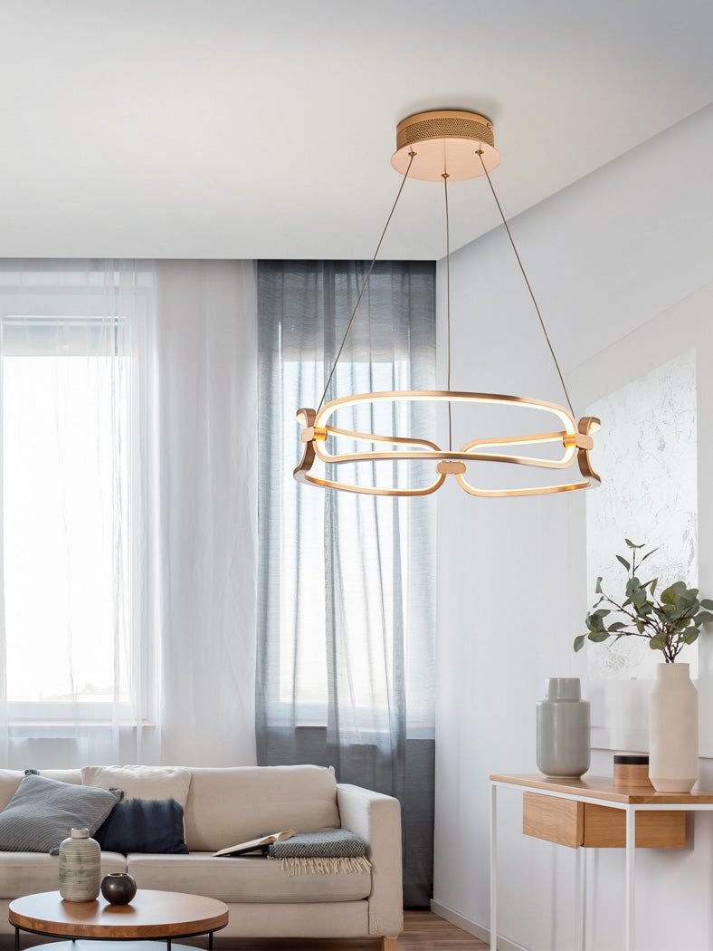 Colette LED Lamp - Small, Medium, Large Size - Rose Gold & Chrome Finish - Perfect for Bedroom, Living Room, Office Decor