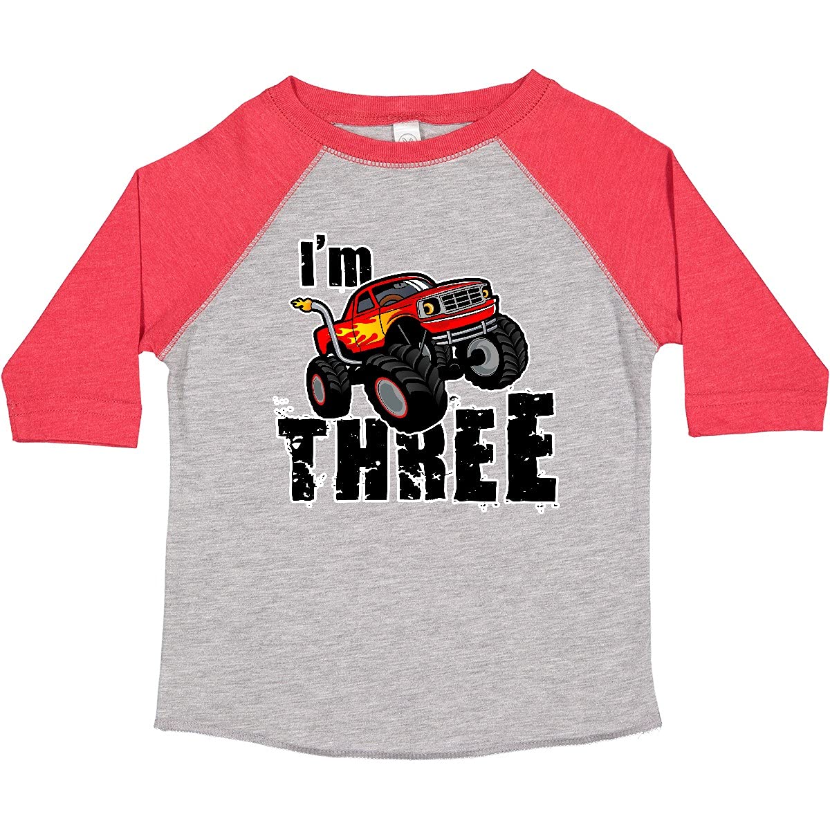 Inktastic Monster Truck 3rd Birthday Toddler T-Shirt - Cute Toddler Boy Outfit for Birthday Party & Playtime