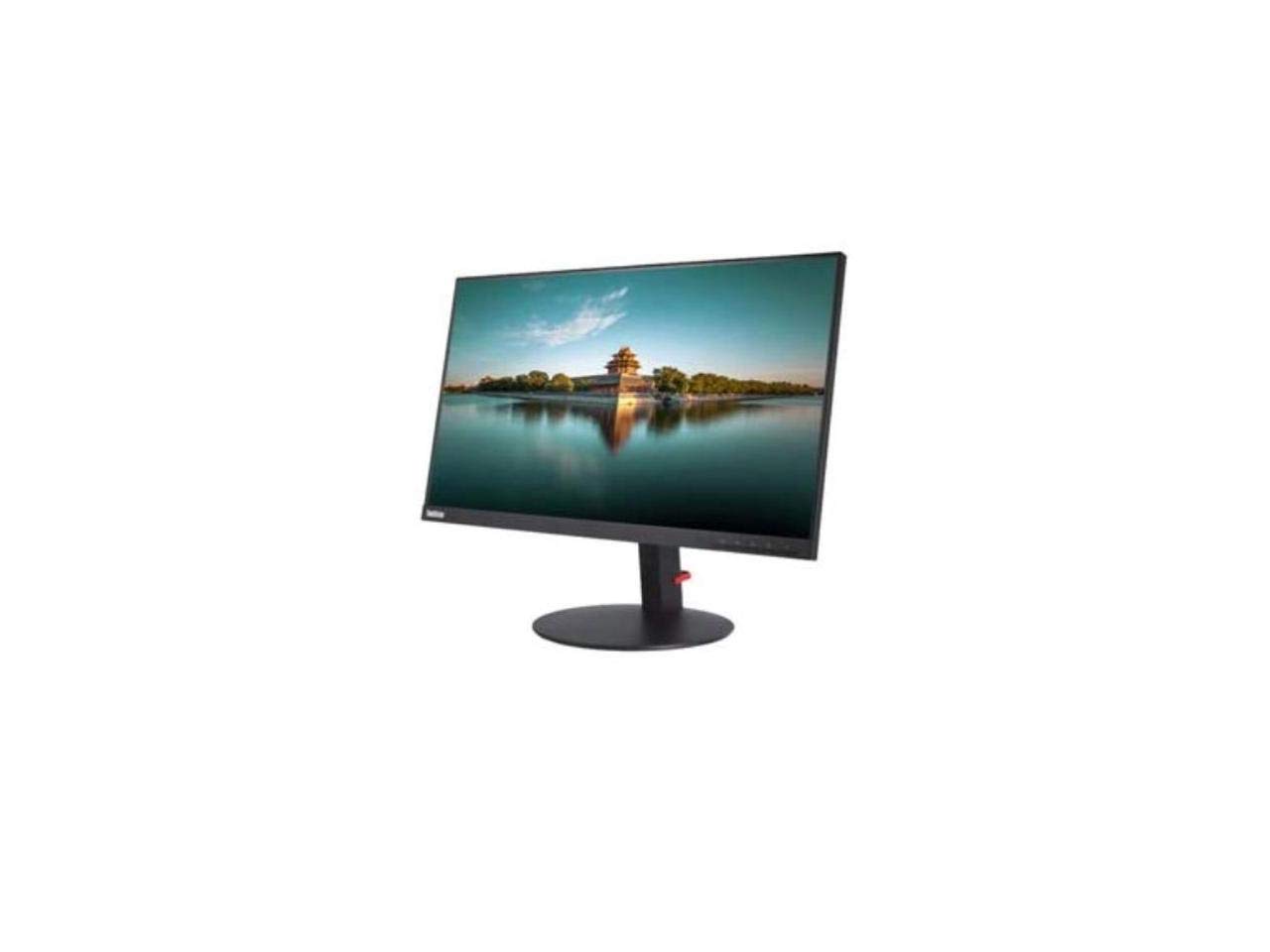 Lenovo ThinkVision T24i 24 Inch Full HD IPS Monitor - 1920x1080 Resolution, 250 Nit Brightness, HDMI/VGA/DisplayPort, USB Hub - Ideal for Home Office, Gaming & Professional Workstations