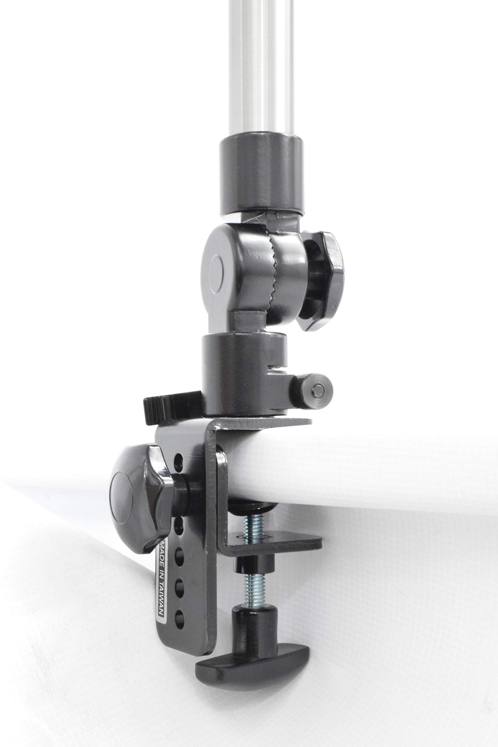 Mobotron MS-526 Heavy-Duty Car Tablet & Laptop Mount Holder Stand with C-Clamp - Secure Adjustable Vehicle Mount for iPad, MacBook, Surface Pro - Perfect for Rideshare, Delivery Drivers & Road Trips