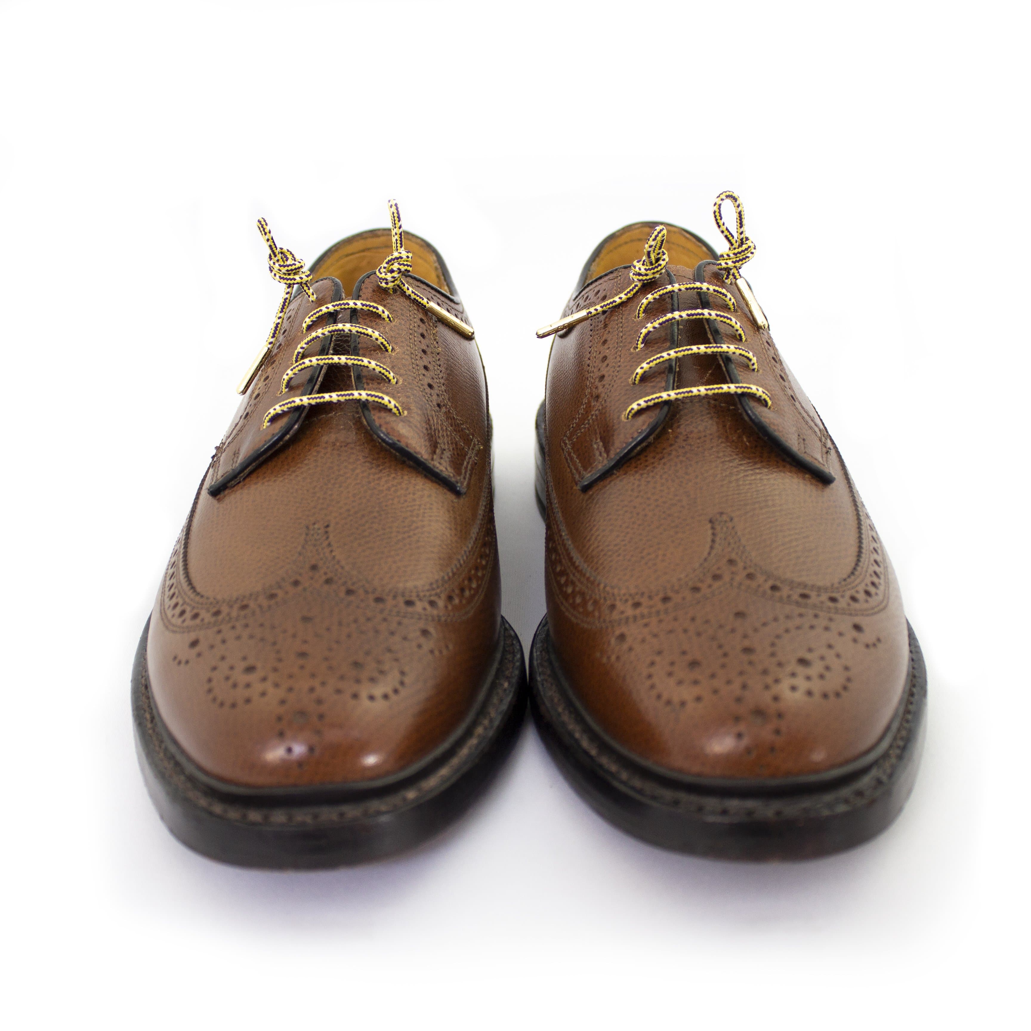 King James Premium Dress Shoelaces - 32 Inch/81cm Length - Classic Black & Brown Shoe Laces for Formal Shoes, Oxfords & Loafers - Perfect for Business, Wedding & Office Wear