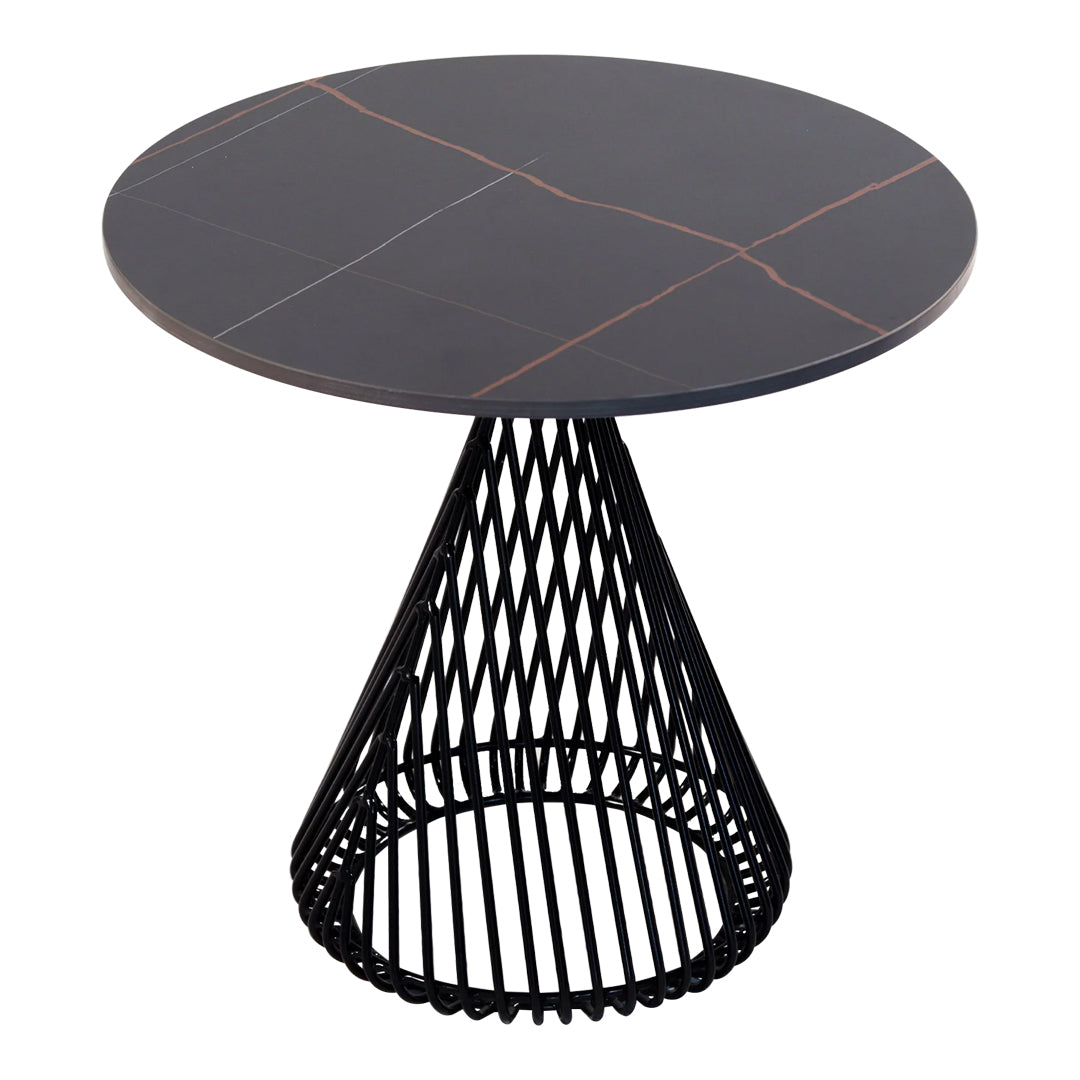 Bend Goods Cono Side Table - Modern Accent Table for Living Room, Bedroom, or Patio - Stylish Small End Table with Sturdy Metal Base - Perfect for Coffee, Books, and Decor