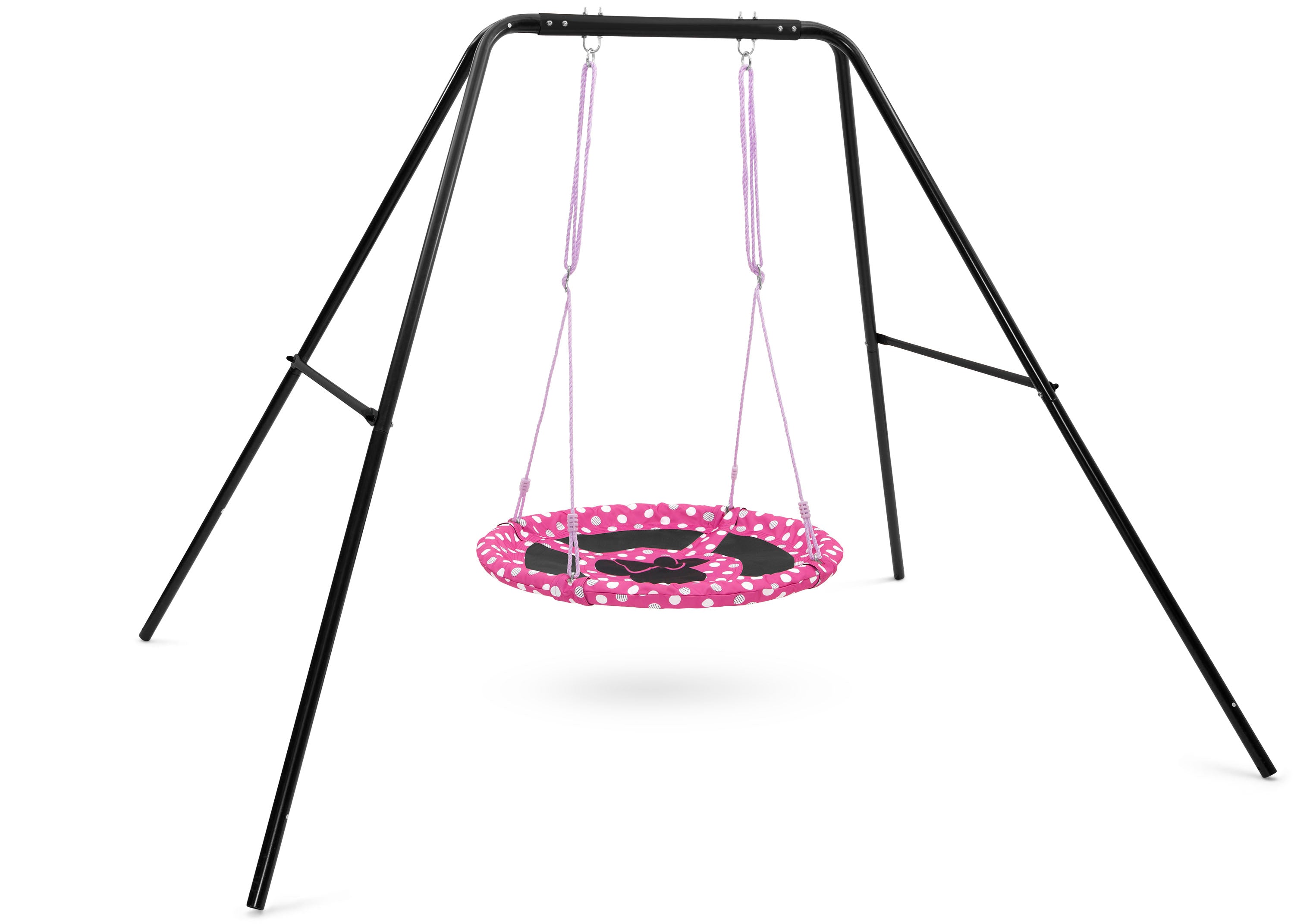 Minnie Mouse 40 Inch Saucer Swing for Kids - Fun Outdoor Play Equipment for Backyard, Park, and Playground Adventures