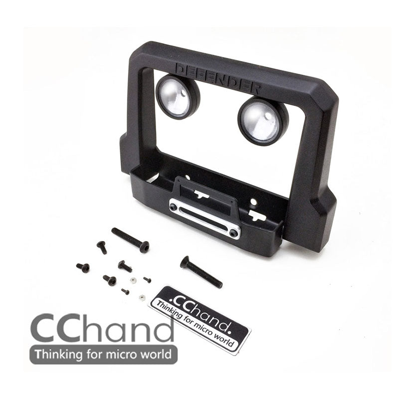 1/10 Scale Metal CC Hand RC Front Bumper Accessories for G2 D90 D110 Racing Crawler Car - DIY Upgrade Parts for Off-Road Model Truck Enthusiasts (Perfect for Trail Crawling & RC Car Racing)