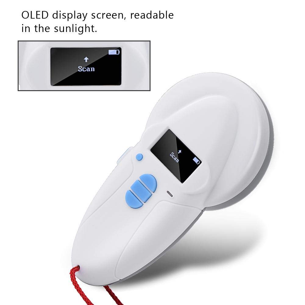 Universal Pet Microchip Scanner - FDX-A/FDX-B/EMID/HDX Compatible Dog & Cat Microchip Reader with USB Charging & 1000 Data Storage | Ideal for Vets, Shelters, Farms & Pet Owners