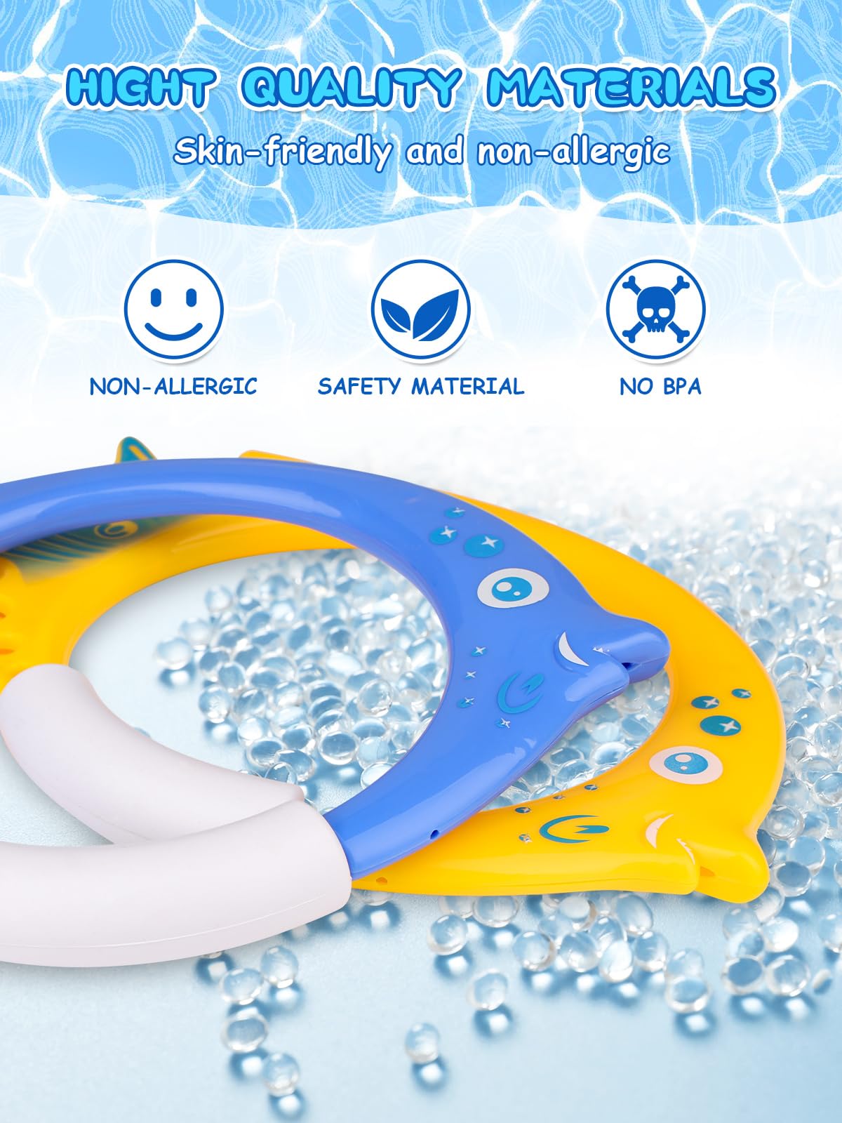 36Pcs Pool Toys for Kids Ages 3-12 - Underwater Diving Set with Torpedoes, Seaweed, Diamonds & Rings - Fun Summer Swim Pool Games for Boys and Girls - Perfect for Backyard Pools, Beach Parties & Swimming Lessons