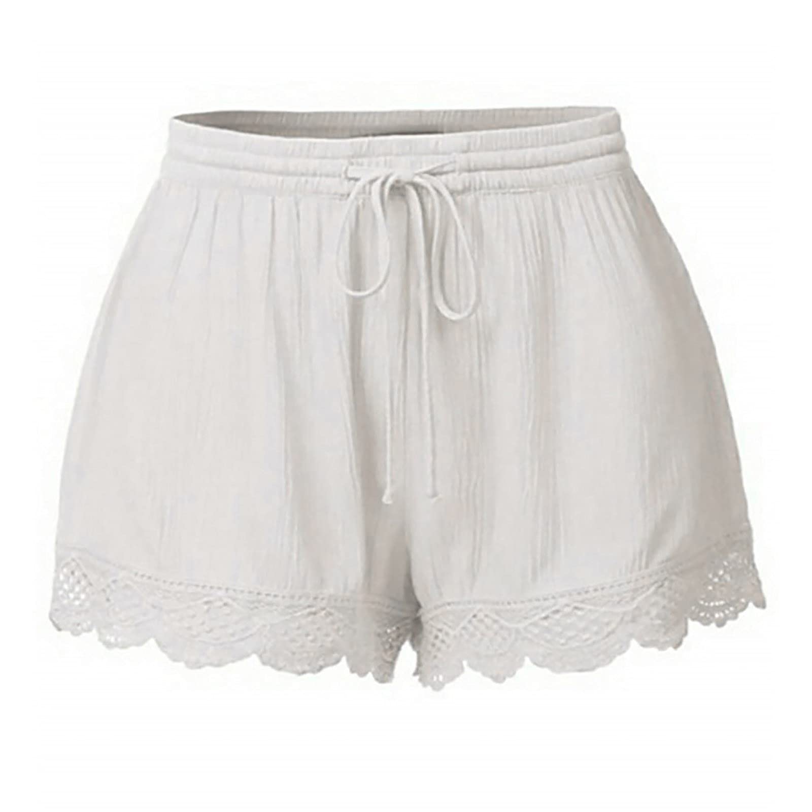 JEGULV Women's Summer Shorts 2024 - Lightweight, Elastic Waist with Pockets for Casual & Dressy Outfits