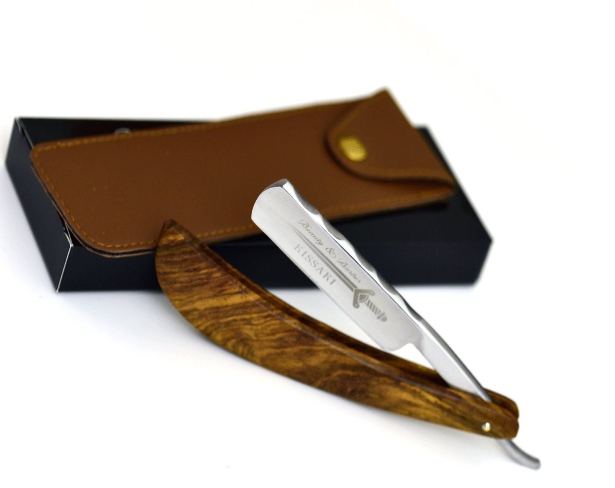Premium Kissaki Straight Razor - German High-Speed Steel Blade for Professional Barbers & Shaving Enthusiasts - Perfect for Precision Grooming & Classic Wet Shaving Rituals