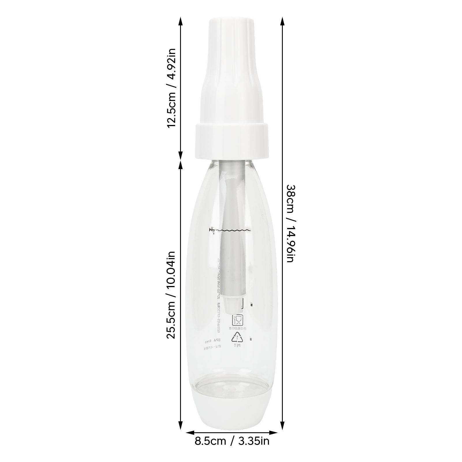 Haofy Manual Soda Maker Machine for Homemade Sparkling Water - Easy to Use Carbonated Water Maker for Healthy Drinks - Perfect for Home, Office, and Parties