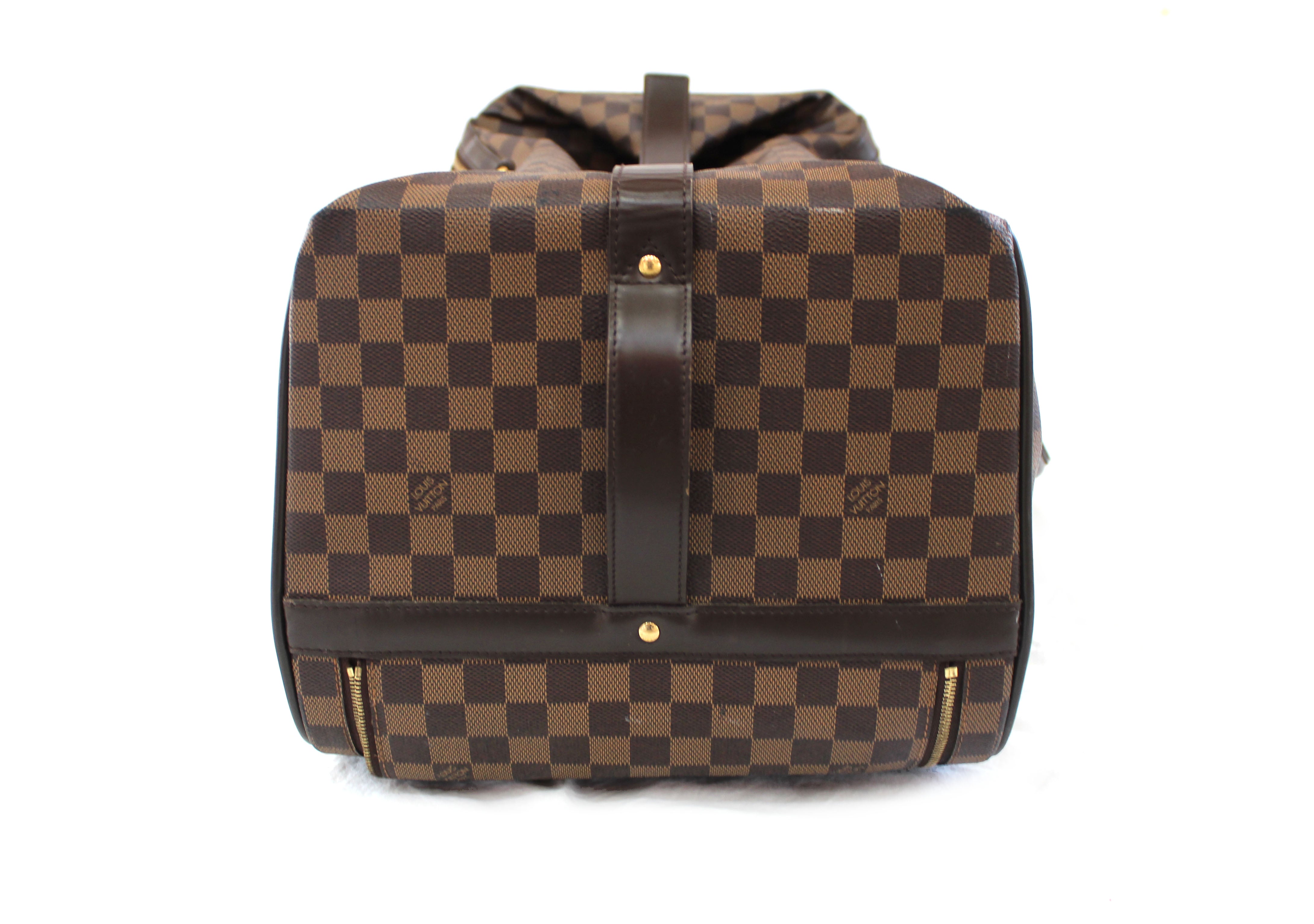 Authentic Louis Vuitton Damier Ebene Neo Eole 50 Suitcase - Luxury Travel Luggage for Business Trips & Vacations - Durable Spinner Carry-On with TSA Lock