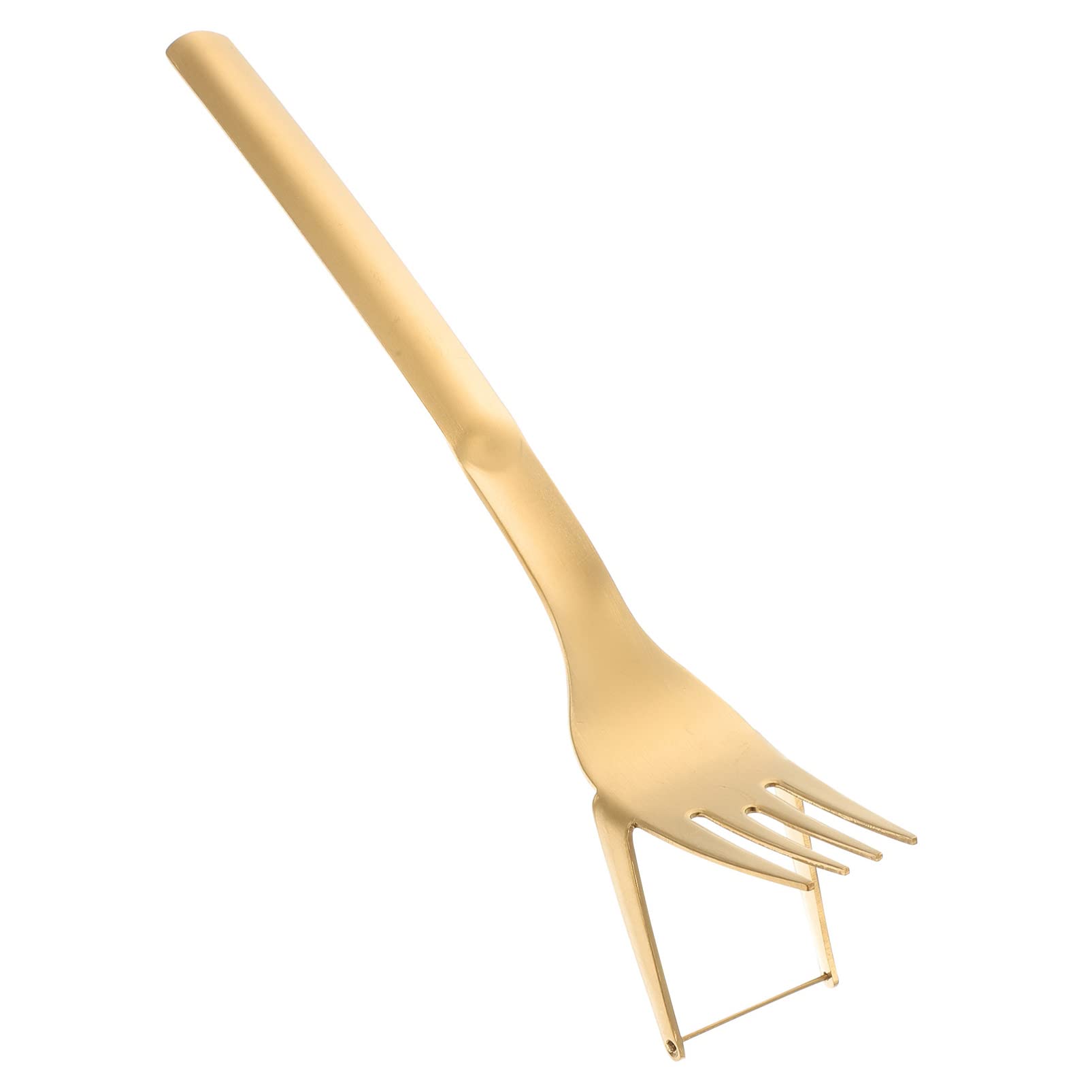 Premium Stainless Steel Watermelon Slicer & Fork - 2-in-1 Fruit Cutting Tool for Easy Watermelon Wedges - Perfect for Summer BBQs, Family Gatherings, Camping Trips & Outdoor Parties - Gold Finish