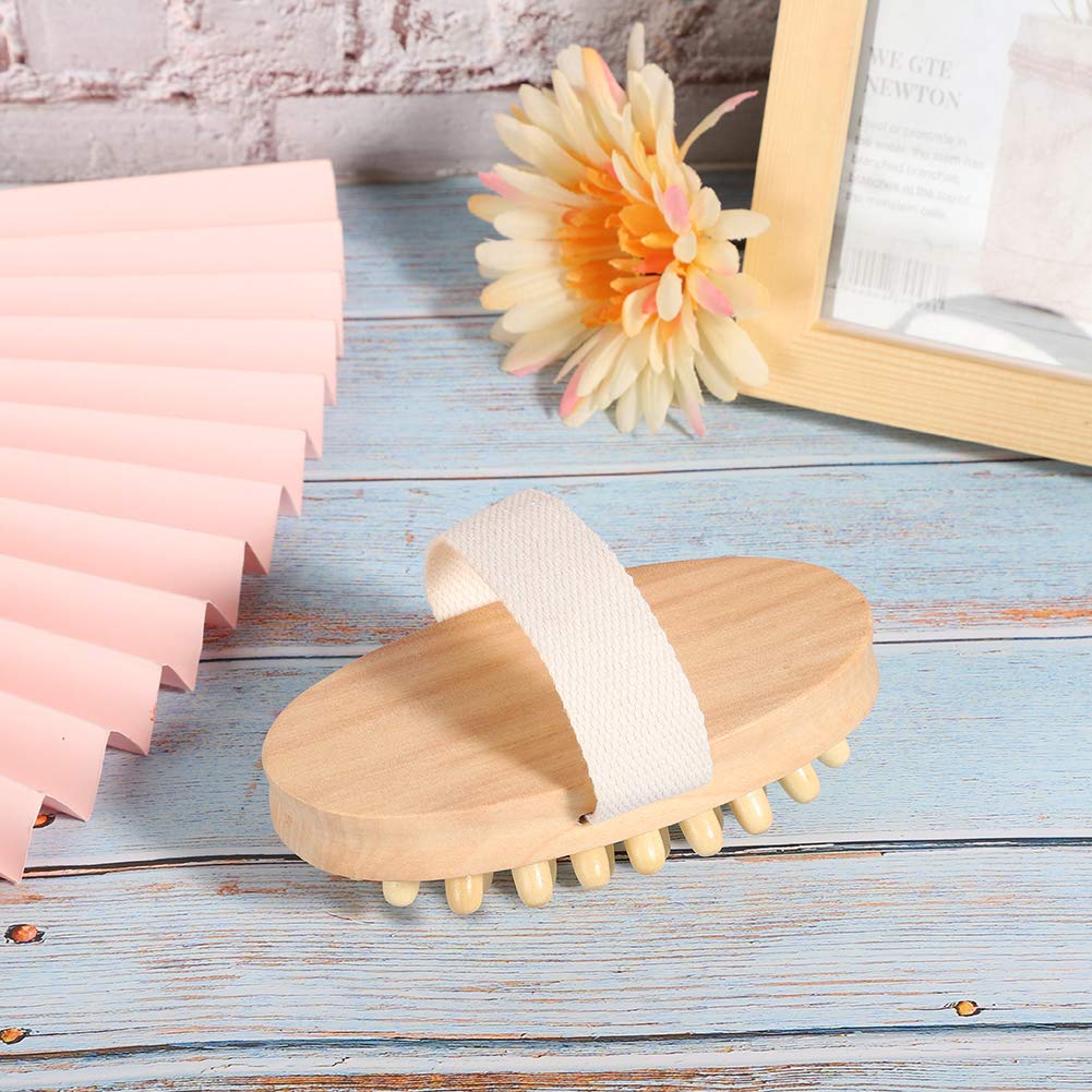 Dry Brushing Body Brush for Lymphatic Drainage & Cellulite Massage - Exfoliating Shower Brush with Soft Bristles for Skin Care & Detox - Perfect for Spa, Self-Care Routine and Pre-Shower Exfoliation