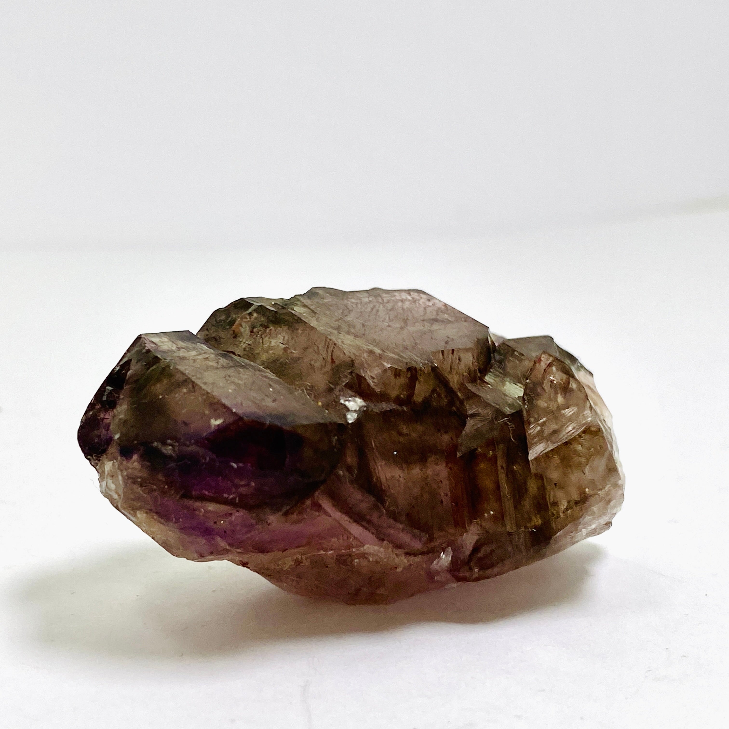 Natural Smokey Amethyst Elestial Crystal with Unique Inclusions (Similar to Super Seven & Brandberg) - CR3730 for Meditation, Energy Healing & Spiritual Growth