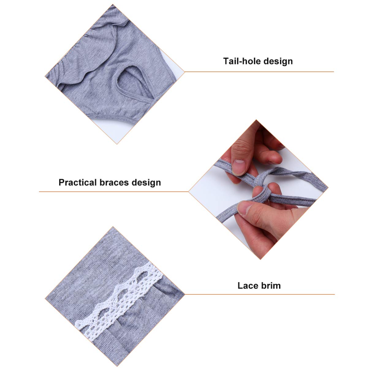 **POPETPOP Washable Dog Diapers for Female Dogs - XS to XXL Sizes, Reusable Period Pants & Pet Underwear for Large/Small Dogs - Perfect for Heat Cycles, Incontinence & Travel**    *(Use Cases: Ideal for female dogs in heat, senior pets with incontinence, or travel to keep your home clean.)*