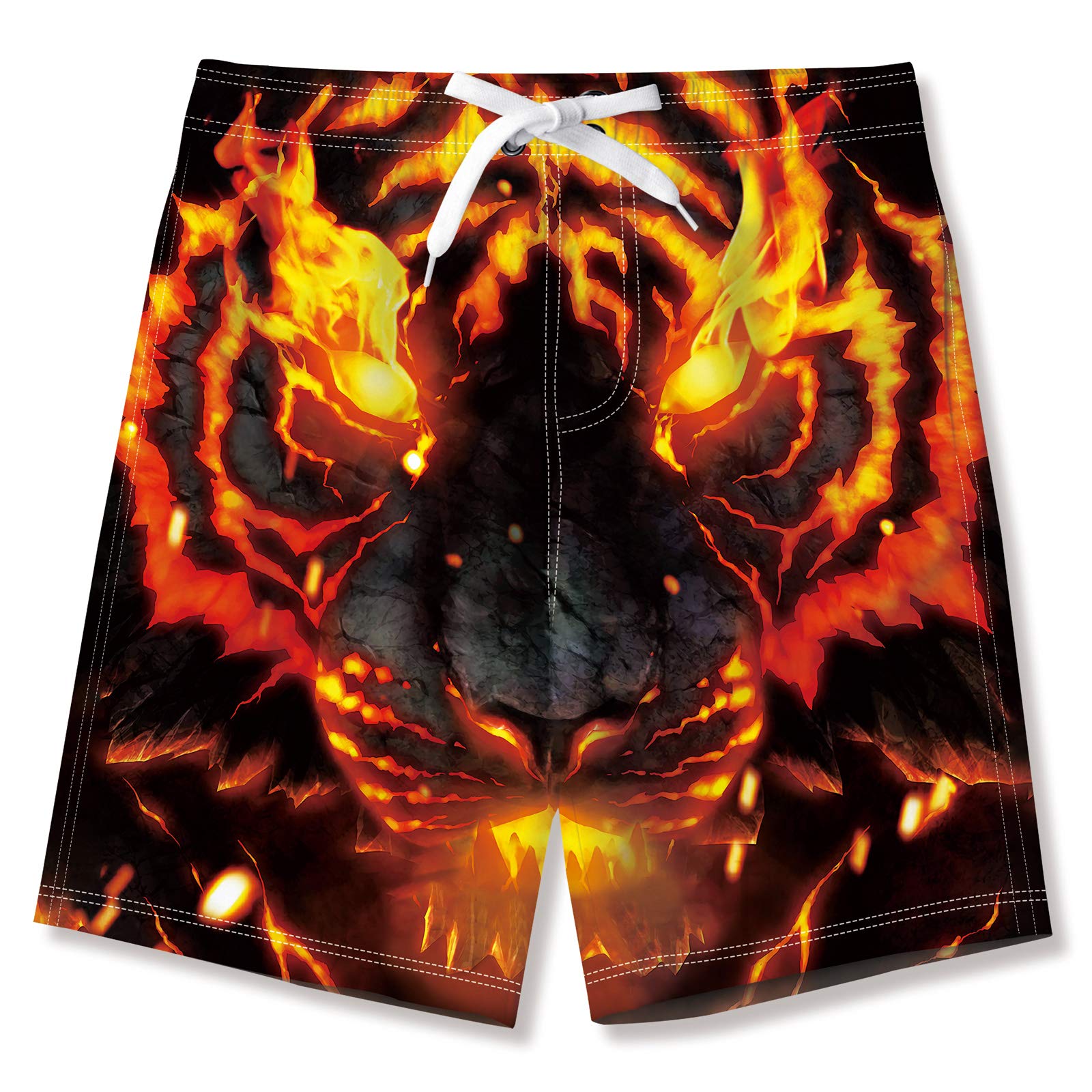 UNICOMIDEA Quick Dry Boys Swim Trunks with Mesh Lining - Comfortable Beach Shorts for Kids 5-14 Years - Perfect for Swimming, Surfing & Summer Outdoor Activities