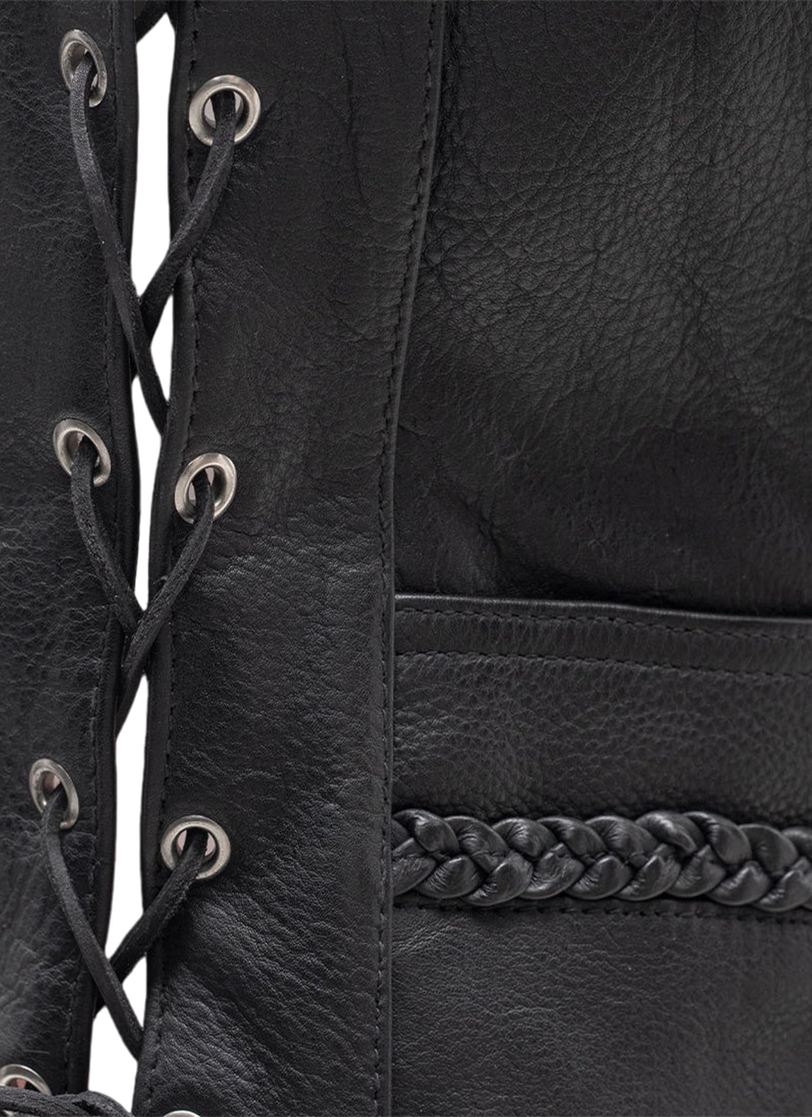 First Mfg Co Trinity Women's Black Leather Motorcycle Vest - Stylish Biker Jacket for Riding & Casual Wear