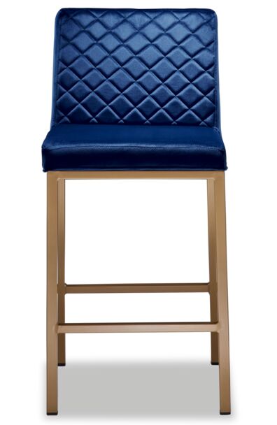 Acie Counter Height Stool - Royal Blue Bar Stool for Kitchen Island, Breakfast Nook & Home Decor - Adjustable & Comfortable Dining Chair
