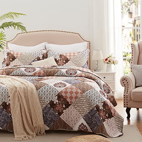 Brown-patchwork