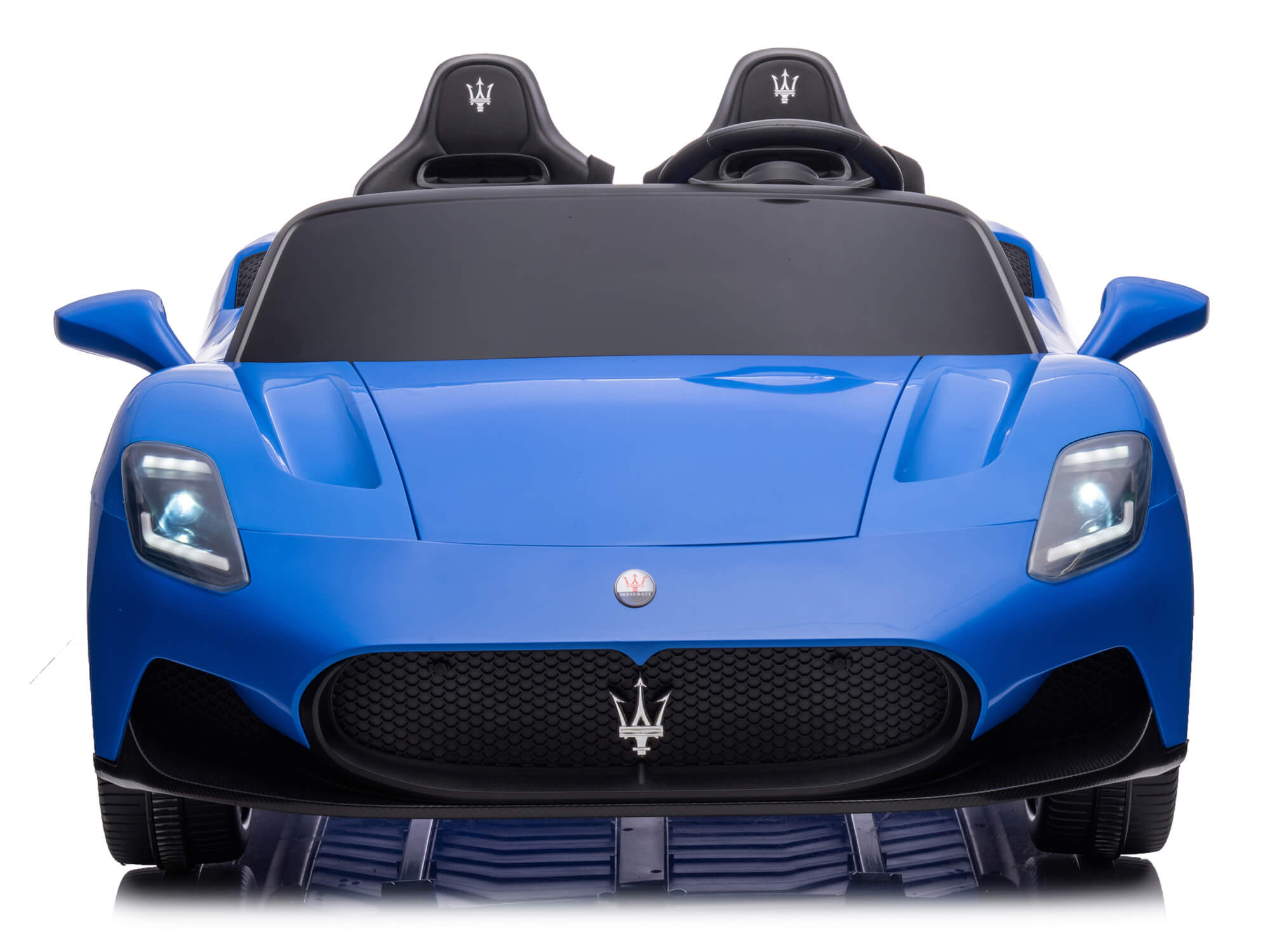 24V Maserati MC20 Two Seater Kids Ride On Car with Parent Remote Control - Blue Electric Toy Car for Boys & Girls - Perfect for Birthday Gifts, Outdoor Play & Backyard Fun