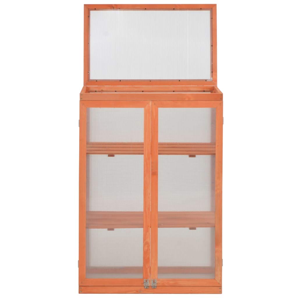FAMIROSA 29.5x18.5x42.9 Inch Wooden Greenhouse for Plants - Perfect for Indoor Gardening, Backyard, Patio & Balcony Plant Growing