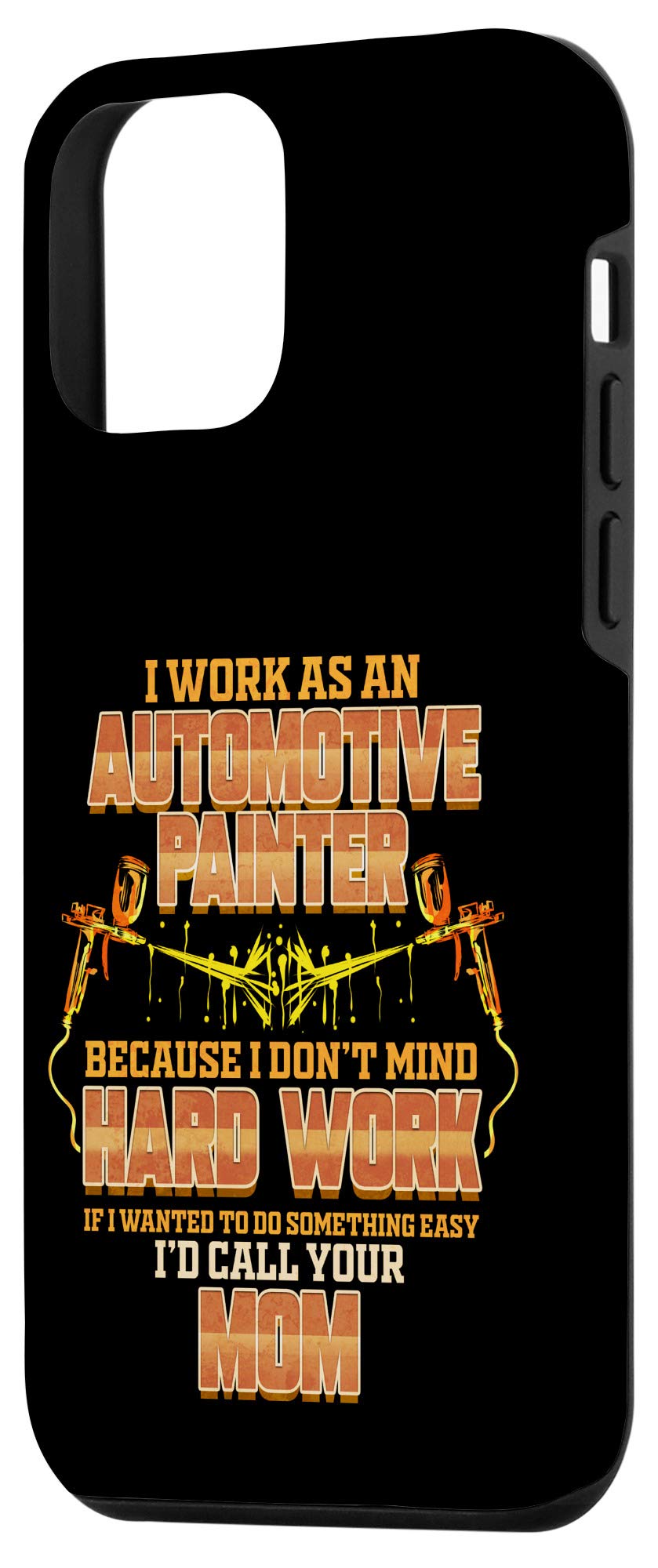 iPhone 12 Mini Case - Durable Automotive Car Painter Design - Shockproof Hard Work Protection for Auto Body Painters - Perfect for Workshop & Construction Sites