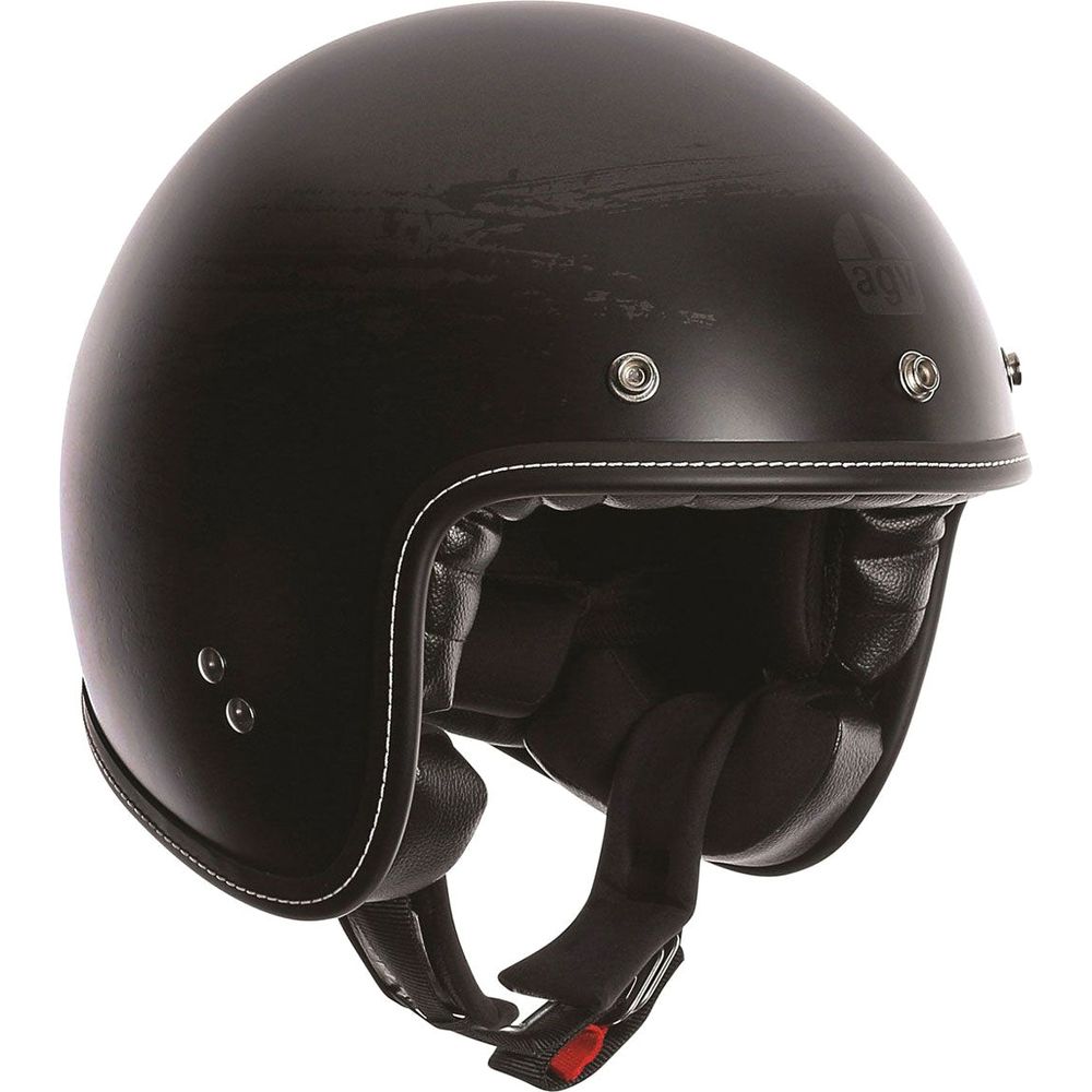 AGV RP60 Full Face Motorcycle Helmet - Matt Black Finish for High-Speed Riding & Racing Protection