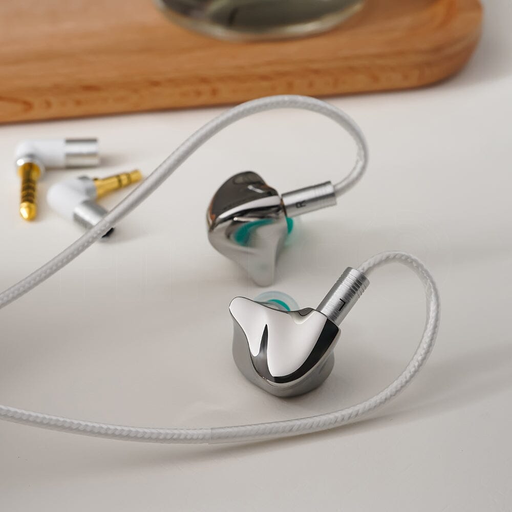 DUNU GLACIER 1DD+4BA+4EST Hybrid Flagship IEMs - High-Fidelity In-Ear Monitors for Audiophiles, Musicians & Studio Professionals - Perfect for Critical Listening, Music Production & Stage Performance