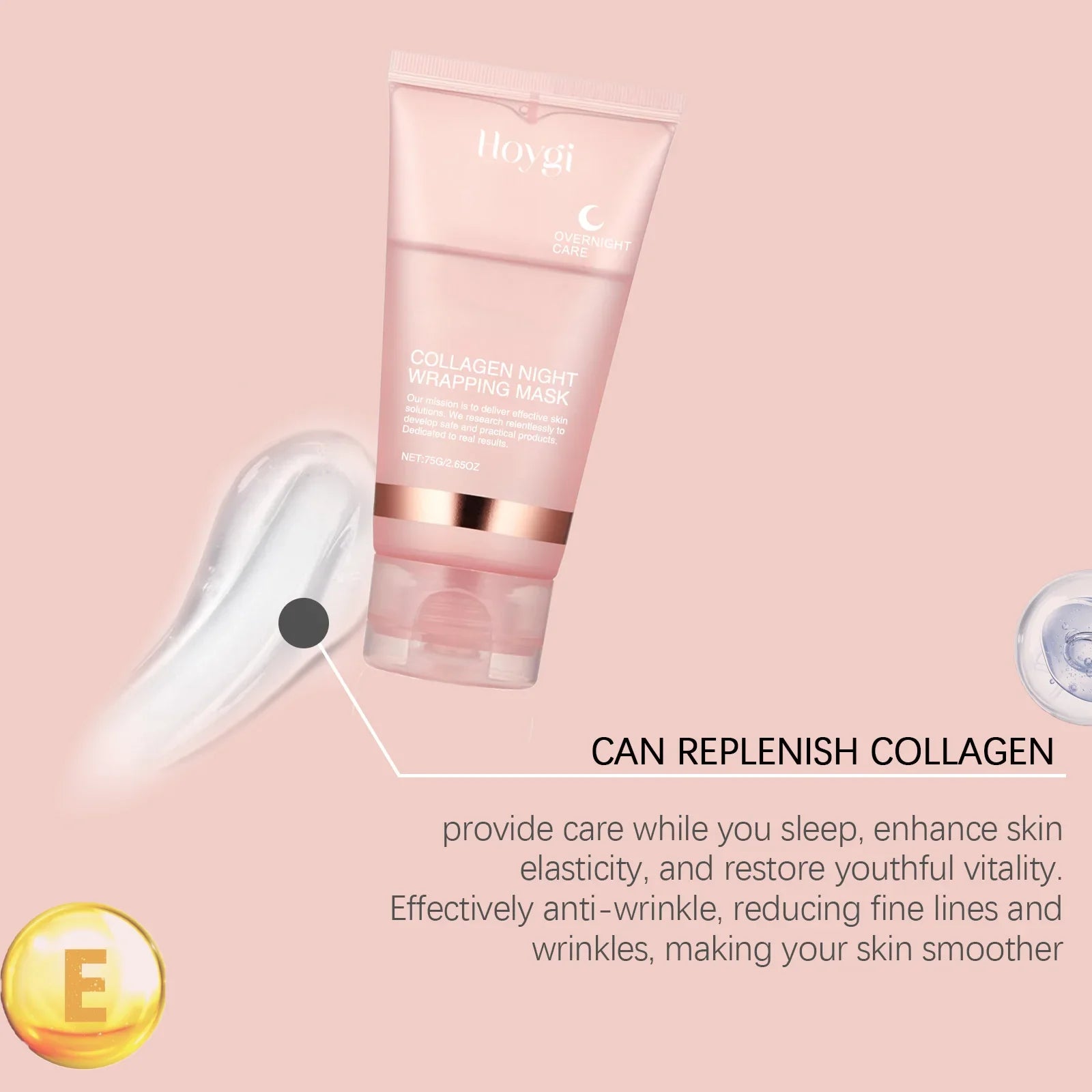 Best Collagen Night Mask for Anti-Aging & Skin Rejuvenation - Deep Hydration & Wrinkle Reduction - Perfect for Nighttime Skincare Routine & Beauty Sleep
