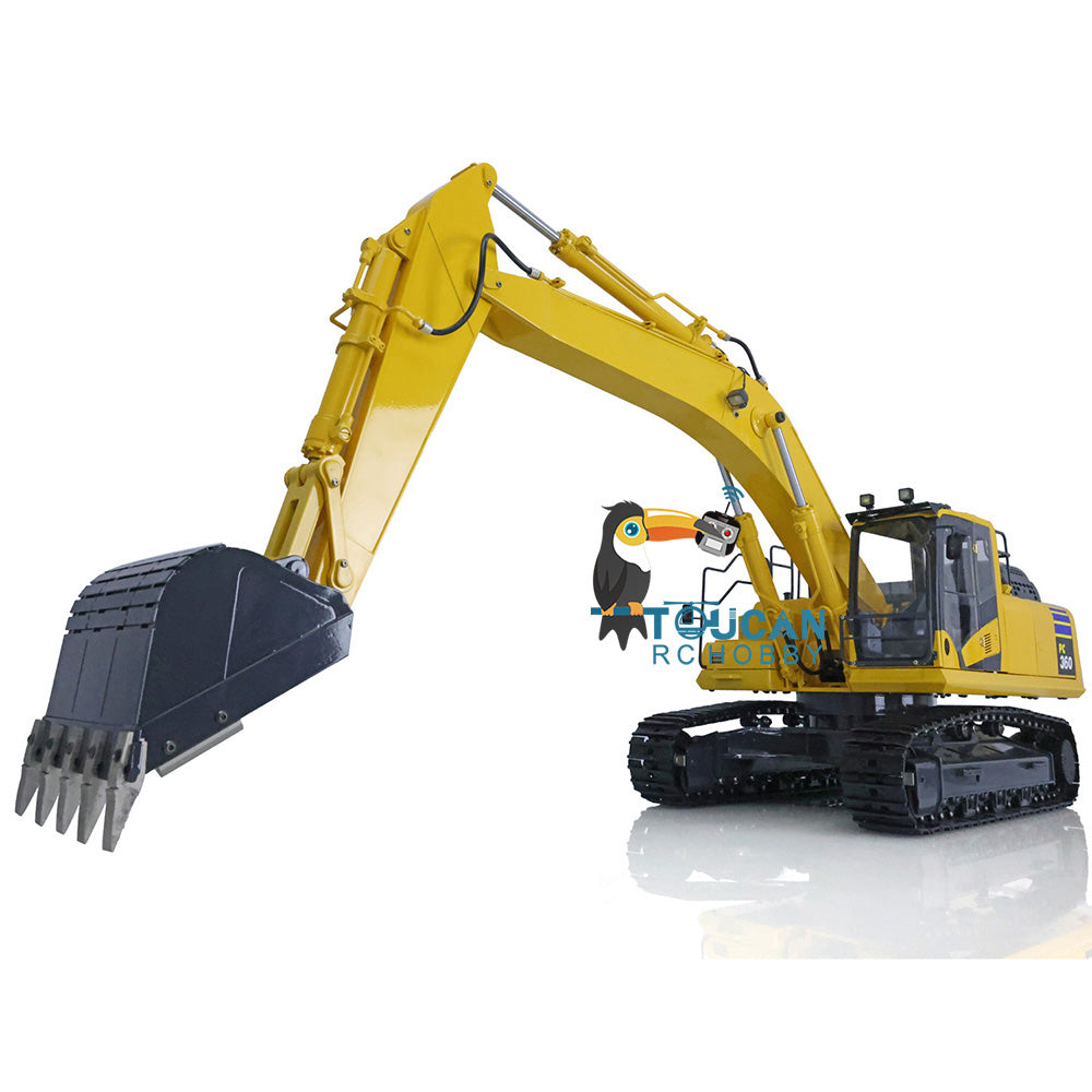 PC360 DIM P3 1/12 Scale Ready-to-Run RC Excavator with Hydraulic System, Valve Pump, LED Lights & Servo Motor - Perfect for Construction Simulation & RC Hobby Enthusiasts