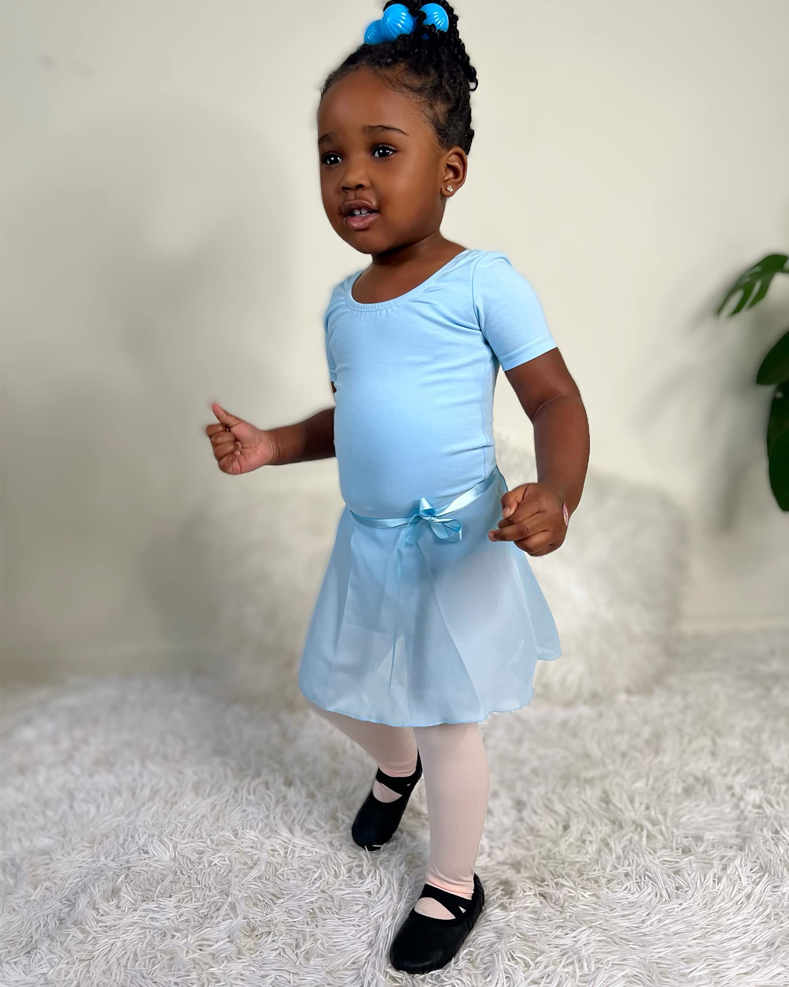 **Stelle Ballet Leotards for Girls - Toddler Dance Dress Outfit with Skirt & Tights (Toddler/Kids Sizes) - Perfect for Ballet Class, Recitals & Dance Performances**