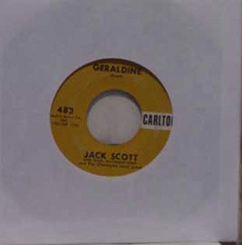 JACK SCOTT GERALDINE 45 RPM Single - Vintage Love Songs for Collectors