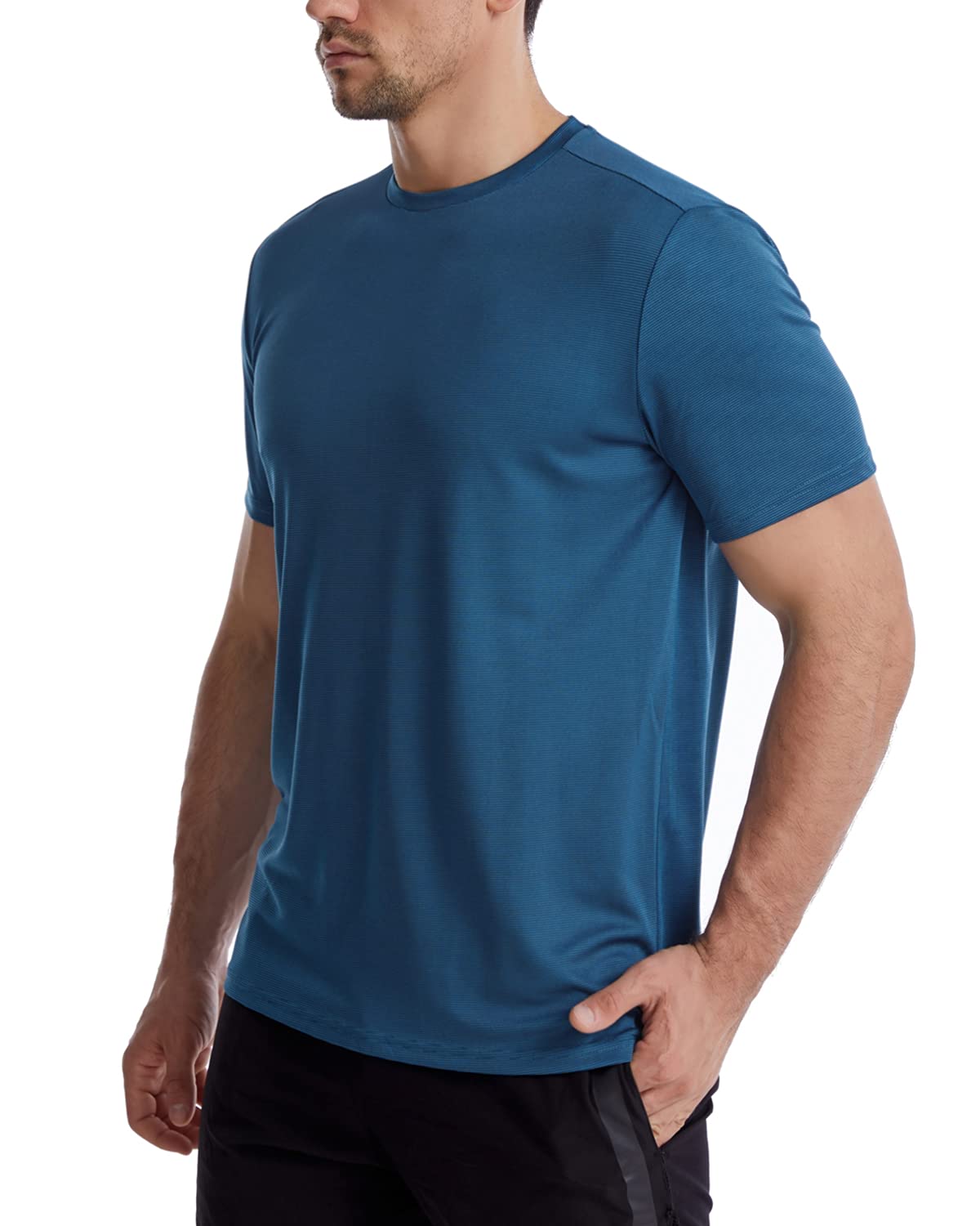 Men's Workout Shirts - Moisture Wicking Quick Dry Active Athletic Gym Performance T-Shirts for Running, Training & Fitness | Comfortable Workout Tees for Men