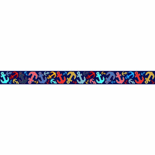 Anchors Straight Border Trim - Nautical Themed Wall Decor for Home, Office & Classroom | Perfect for Bulletin Boards, DIY Projects & Party Decorations