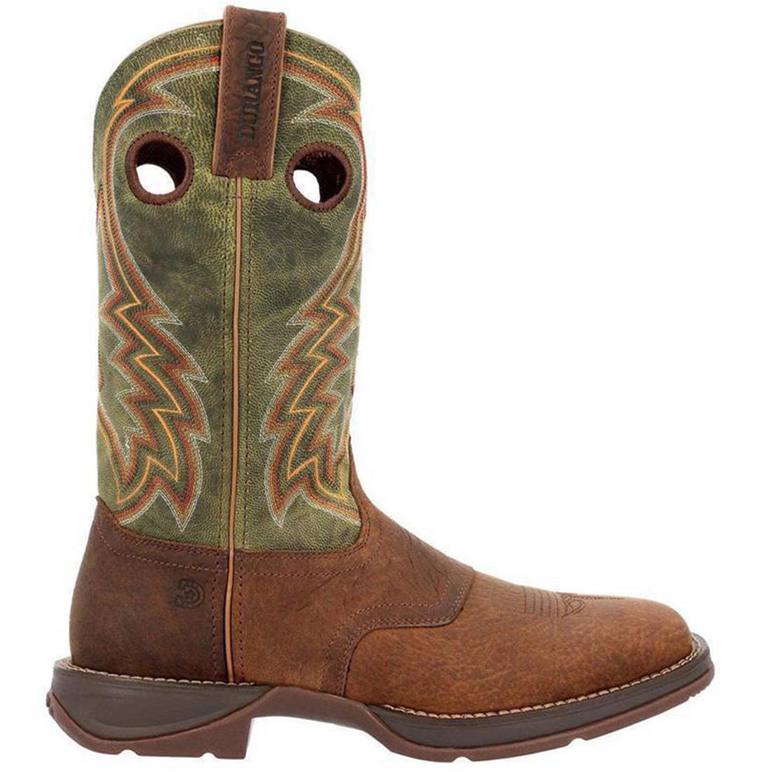 Rebel Dark Chestnut & Hunter Green Western Boots for Women - Stylish Cowgirl Boots for Rodeo, Country Dancing & Outdoor Adventures
